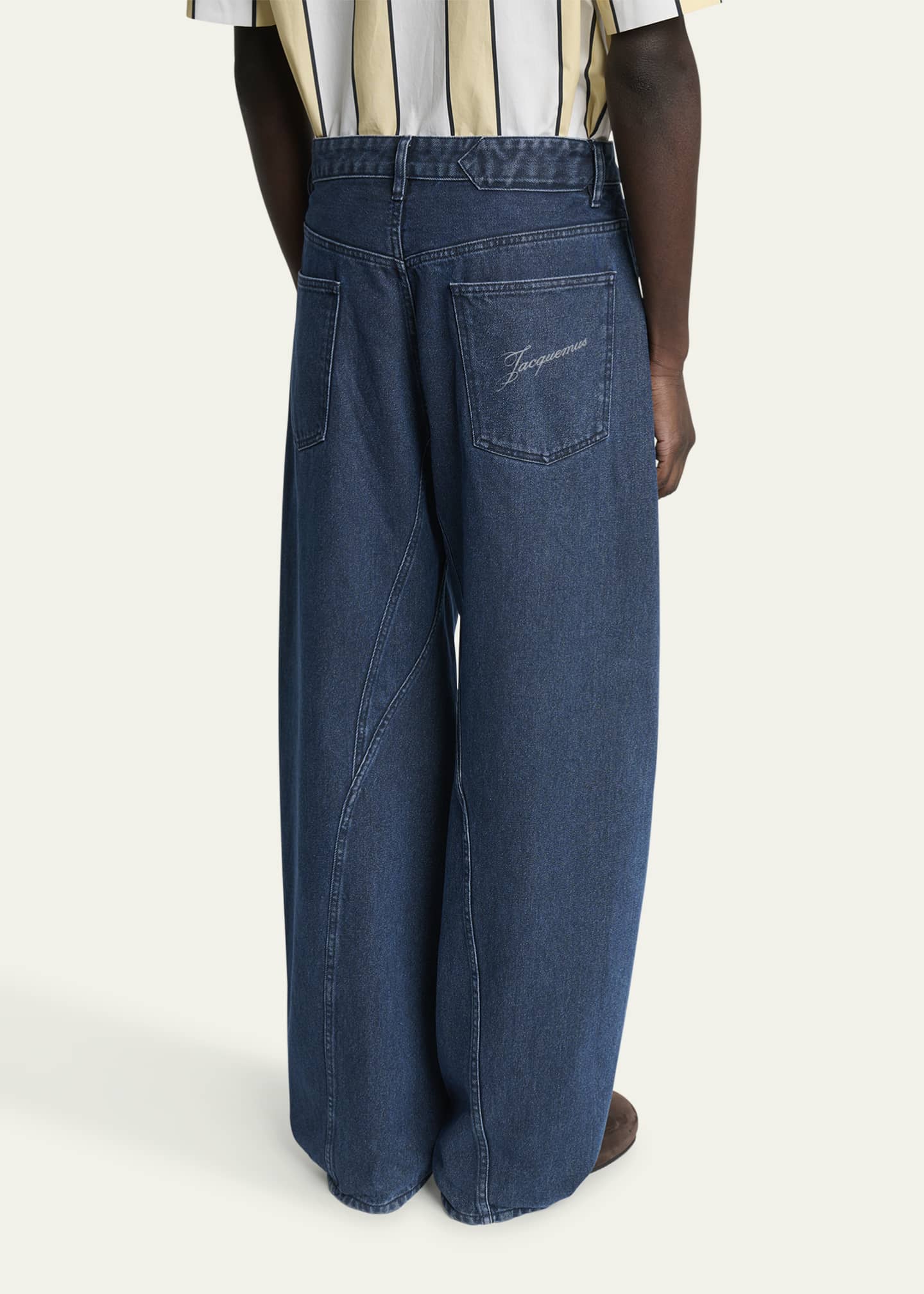 Jacquemus Men's La Chemise Molino Curved Jeans Image 3 of 5
