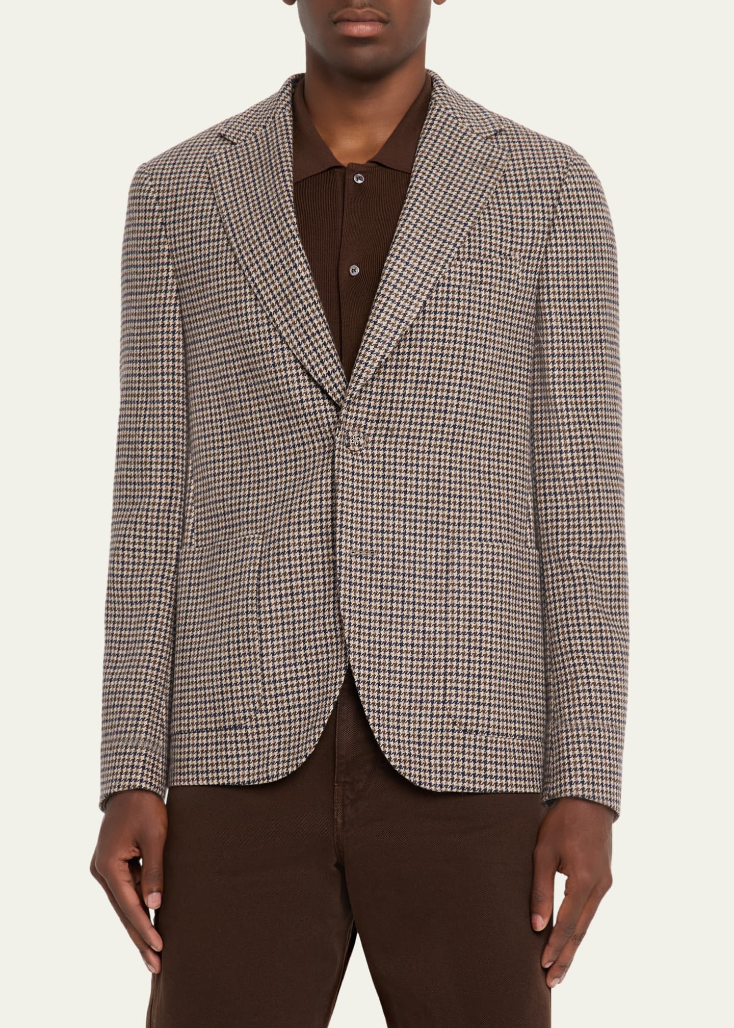 Officine Generale Men's Arthur Houndstooth Single-Breasted Sport Coat Image 4 of 8
