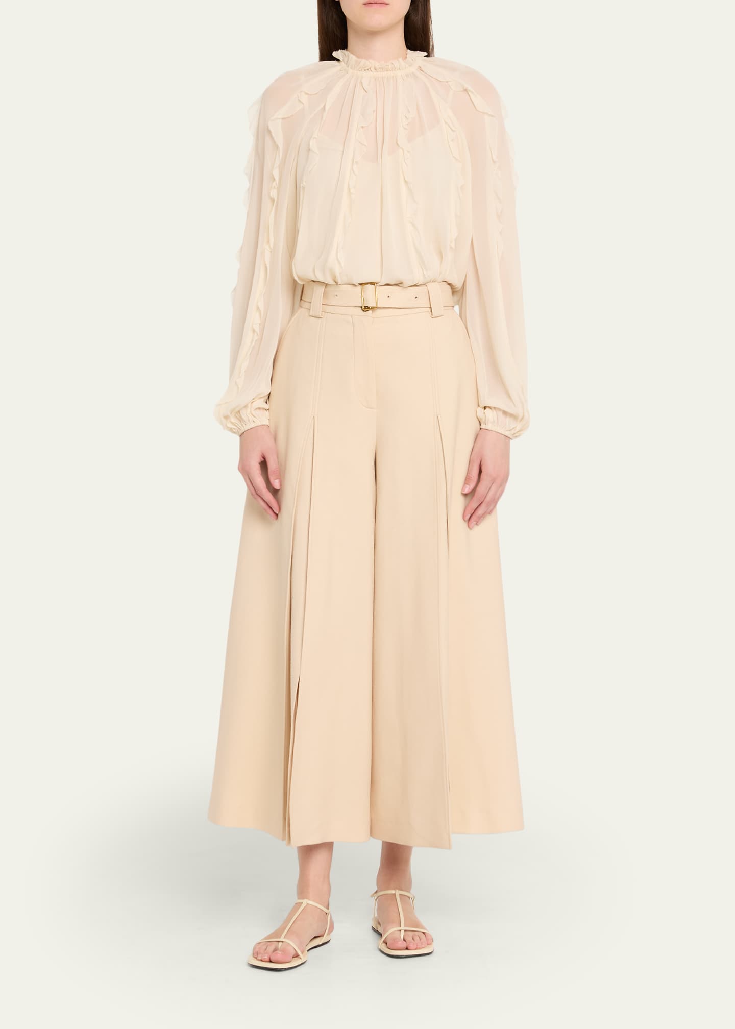 Zimmermann Hypnotic Wool Culotte Pants - Bergdorf Goodman