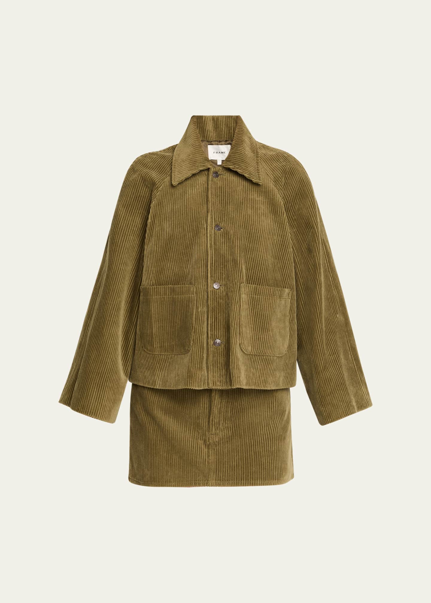 ジャケット・アウター PARAFFIN CORDUROY SWING COAT Habitat Corduroy Swing Jacket- Forest • McClutchey's Store, Since
