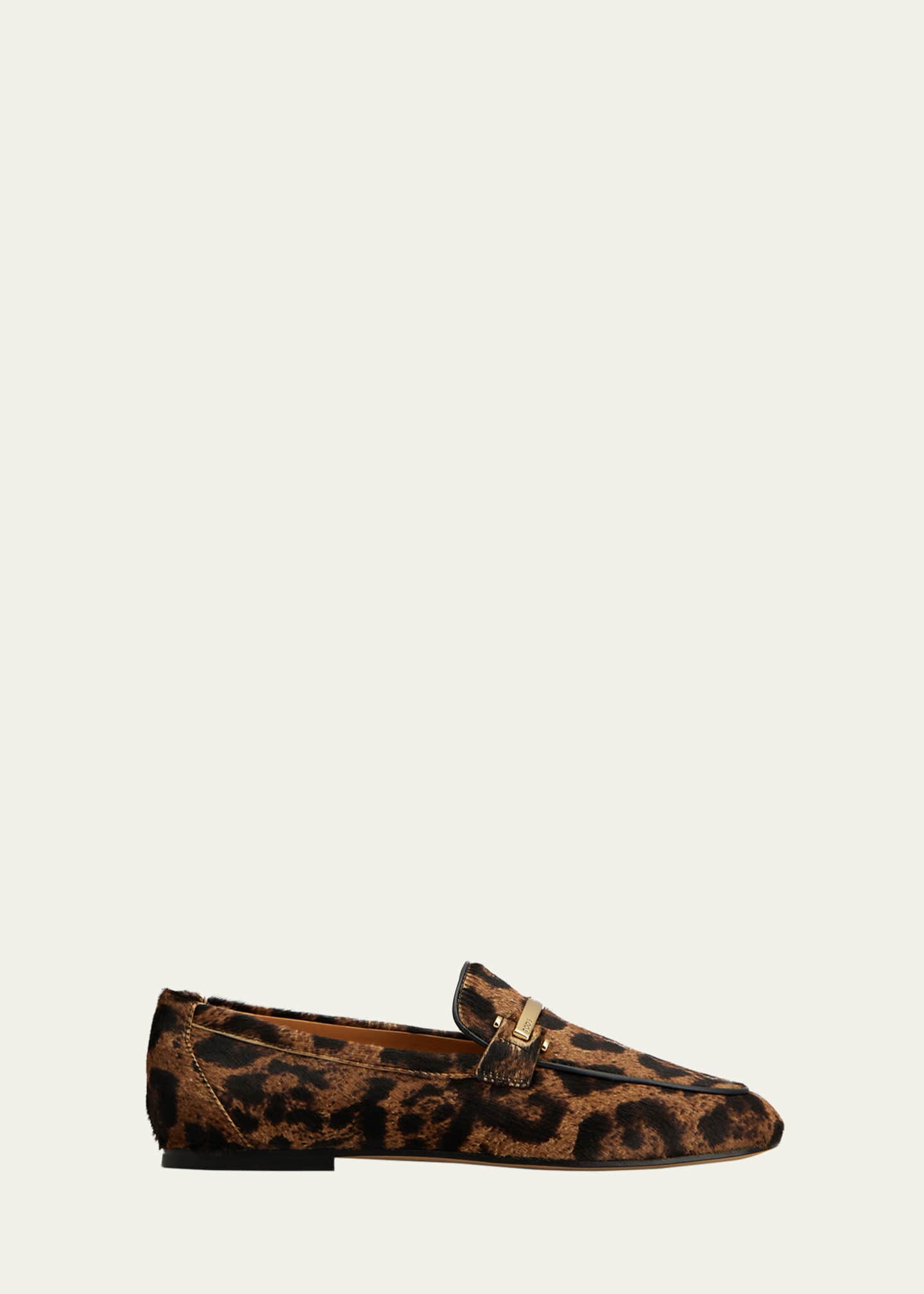 tod's leopard loafers