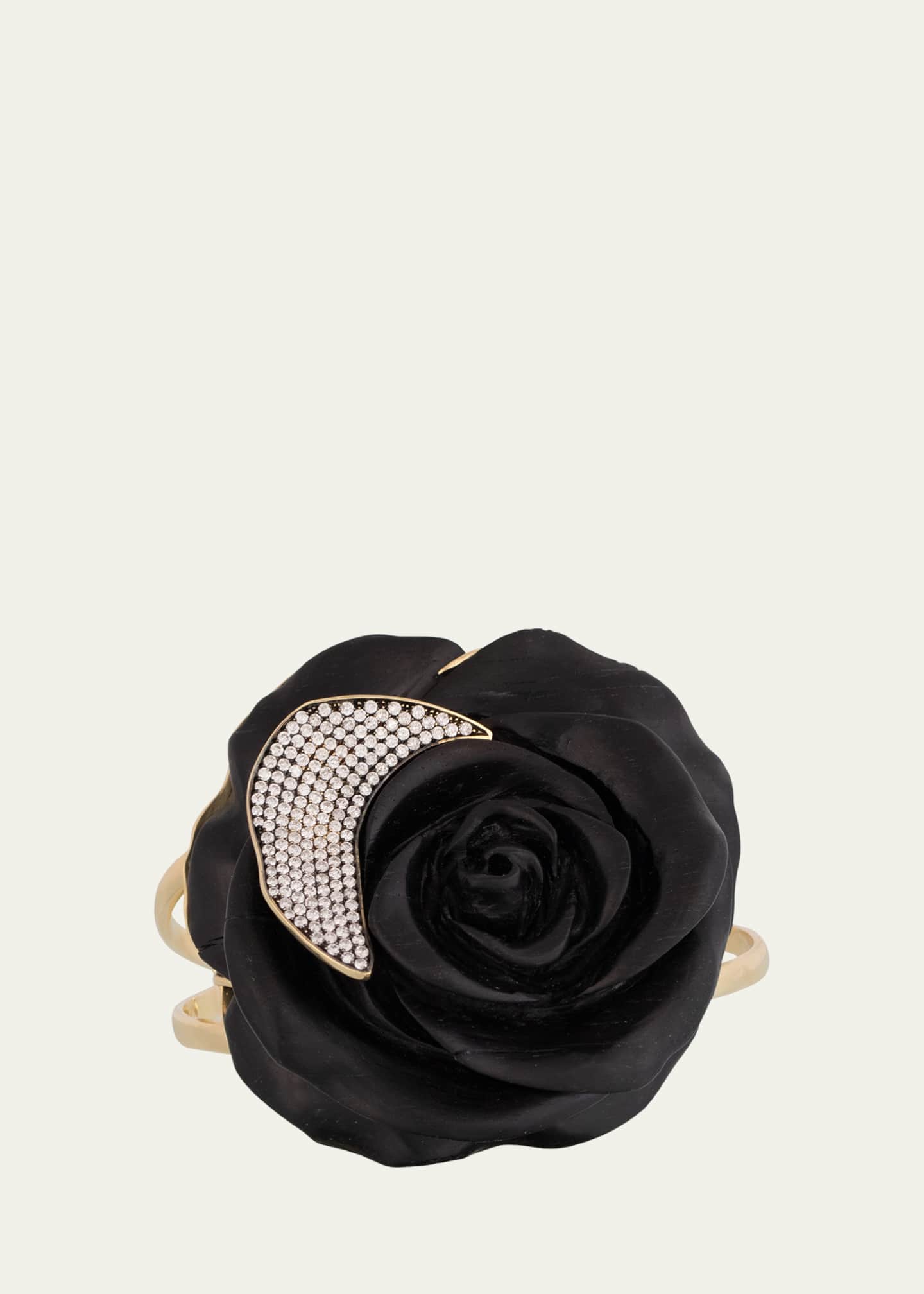 Silvia Furmanovich 18K Yellow Gold Ebony Flower Bracelet with Diamonds