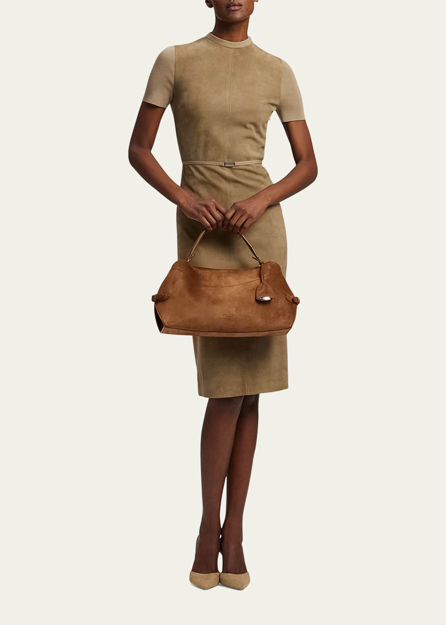 The Ralph Calf-Suede Shoulder Bag