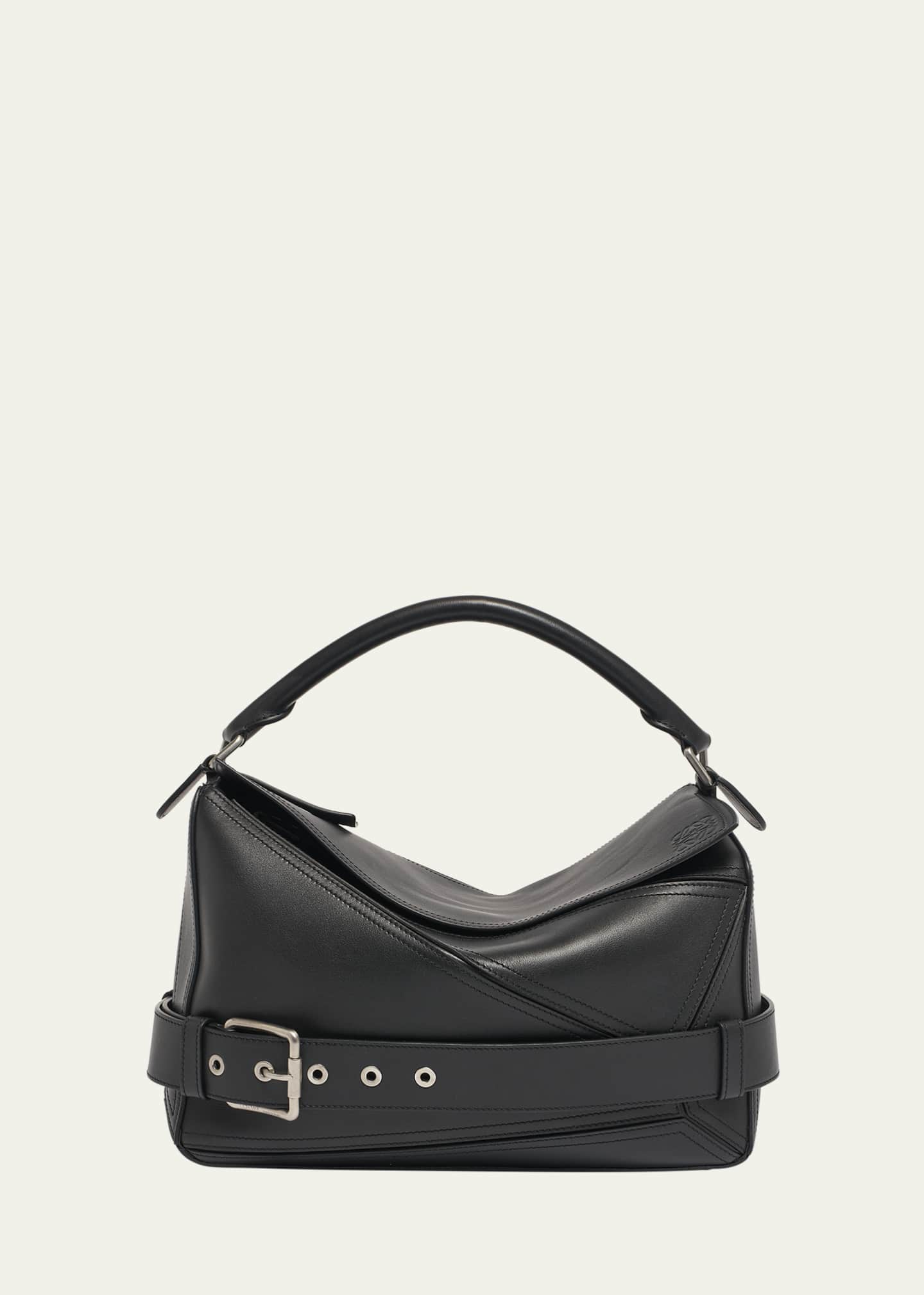 LOEWE PUZZLEボストンバッグ メンズ 2023-24 AW(秋冬) Loewe Men's Large Leather Biker Puzzle Shoulder Bag
