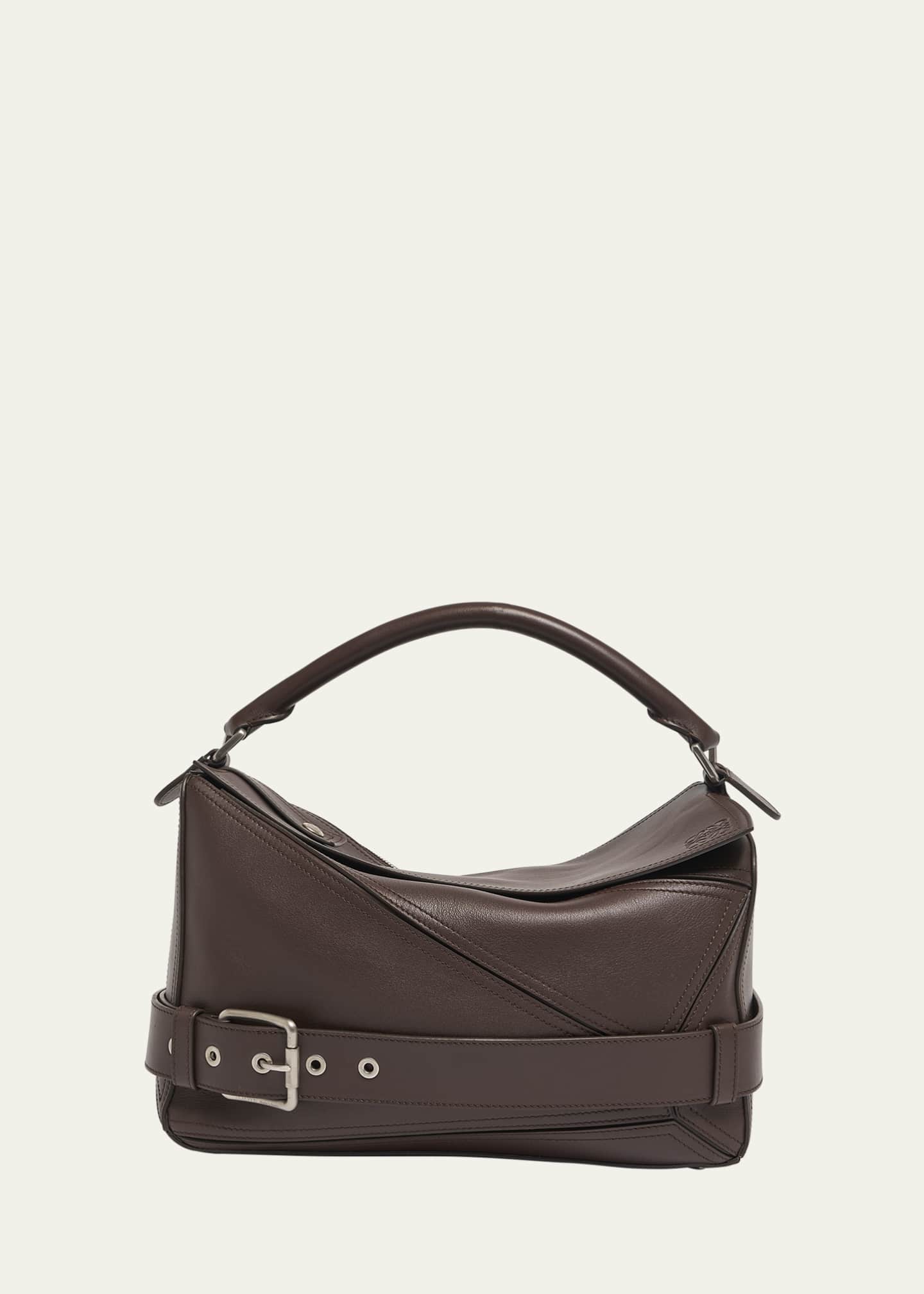 LOEWE ショルダーバッグ Loewe Men's Large Leather Biker Puzzle Shoulder Bag - Bergdorf Goodman