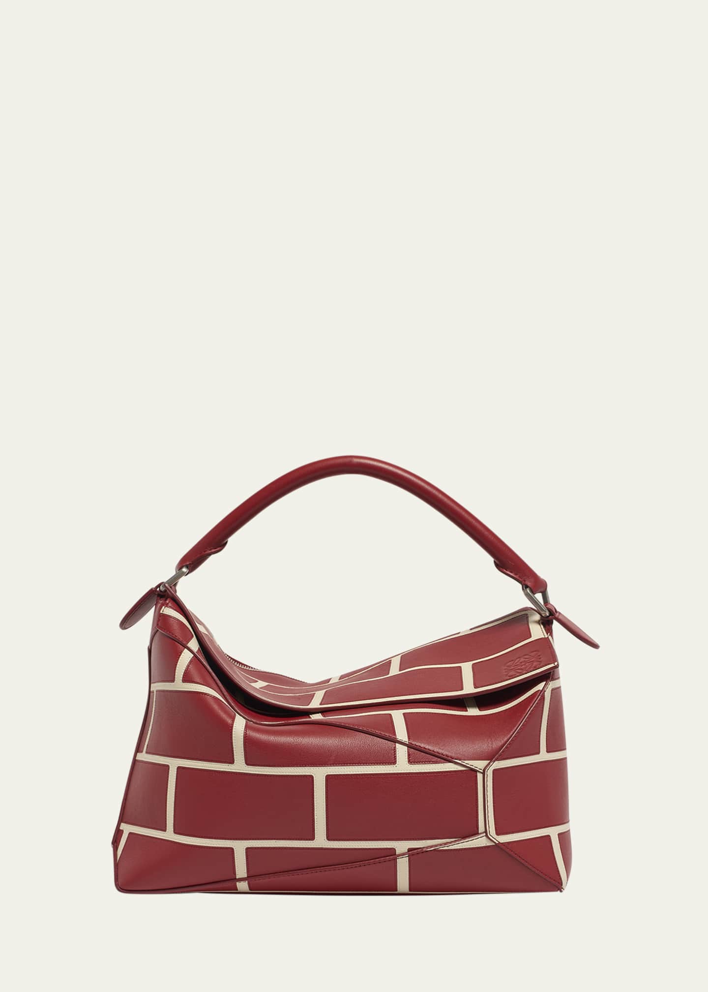 Loewe Men's Large Brick Leather Puzzle Edge Shoulder Bag