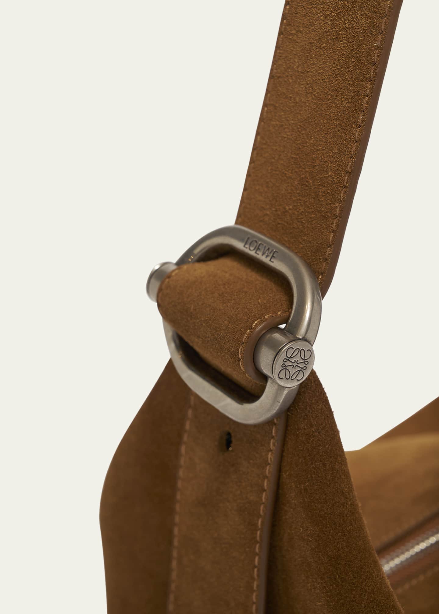 Loewe Men's Loop Medium Suede Bucket Bag - Bergdorf Goodman
