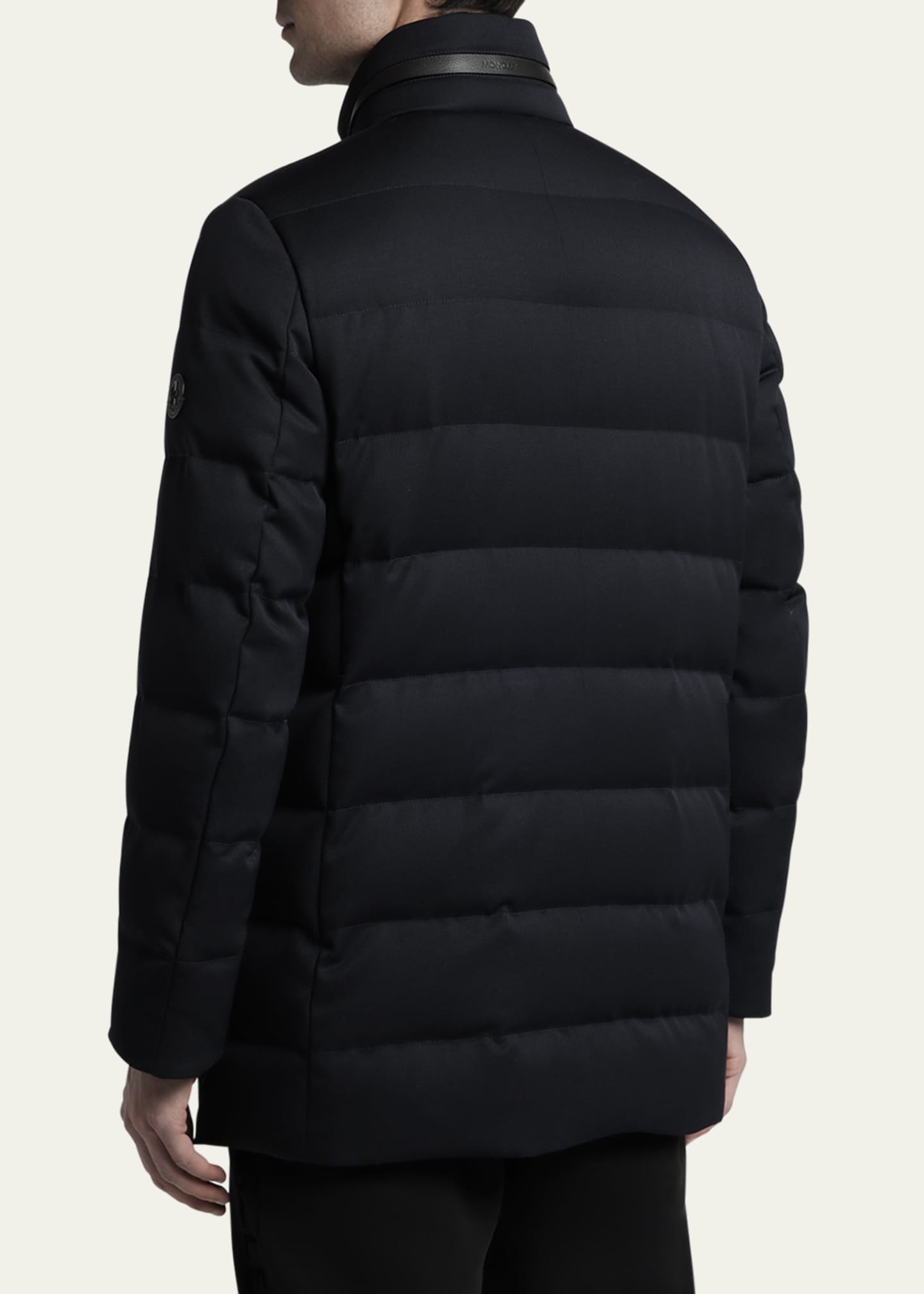 Moncler Men's Quilted Down Long Parka with Hood - Bergdorf Goodman