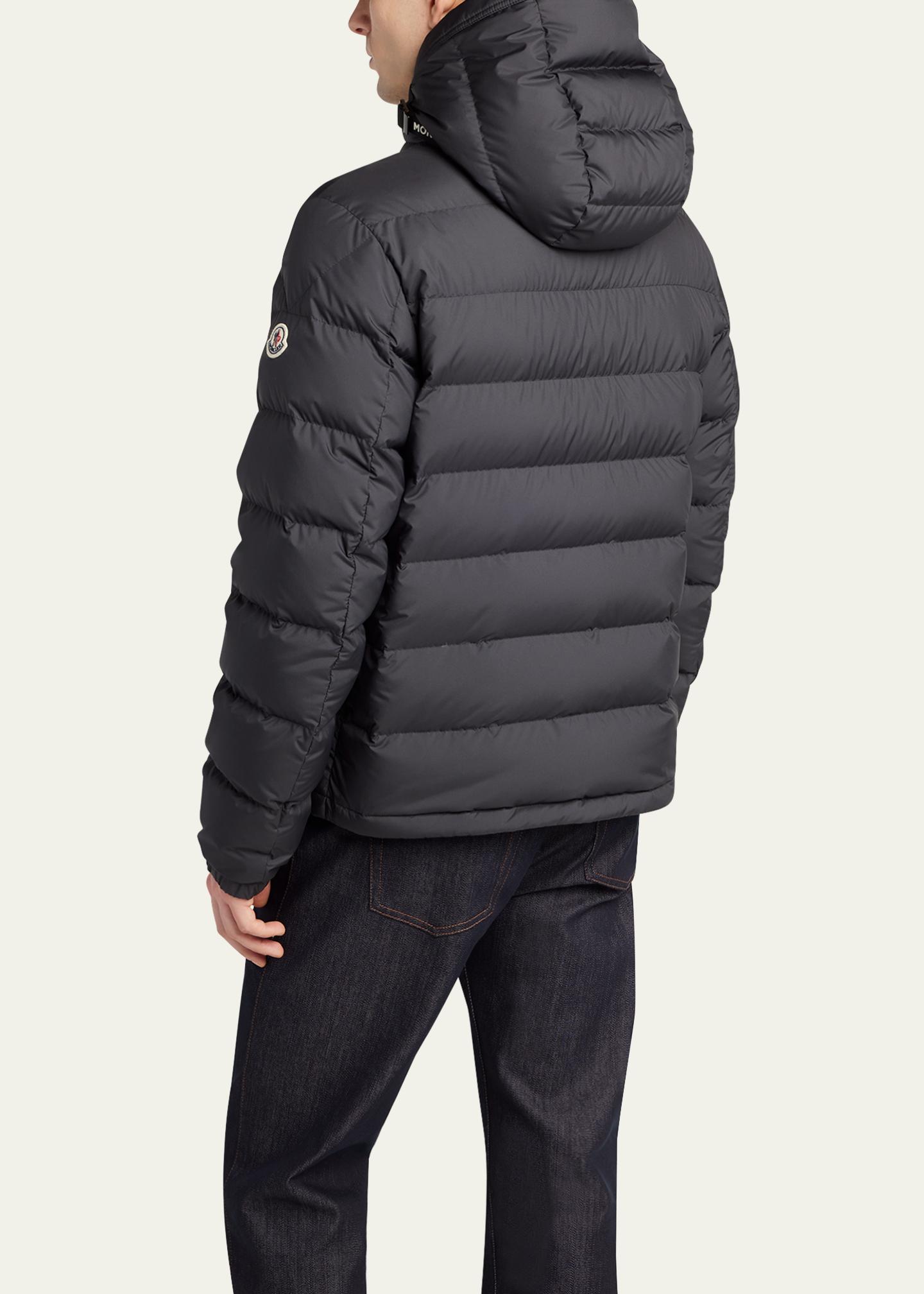 Moncler Men's Quilted Down Hooded Jacket - Bergdorf Goodman