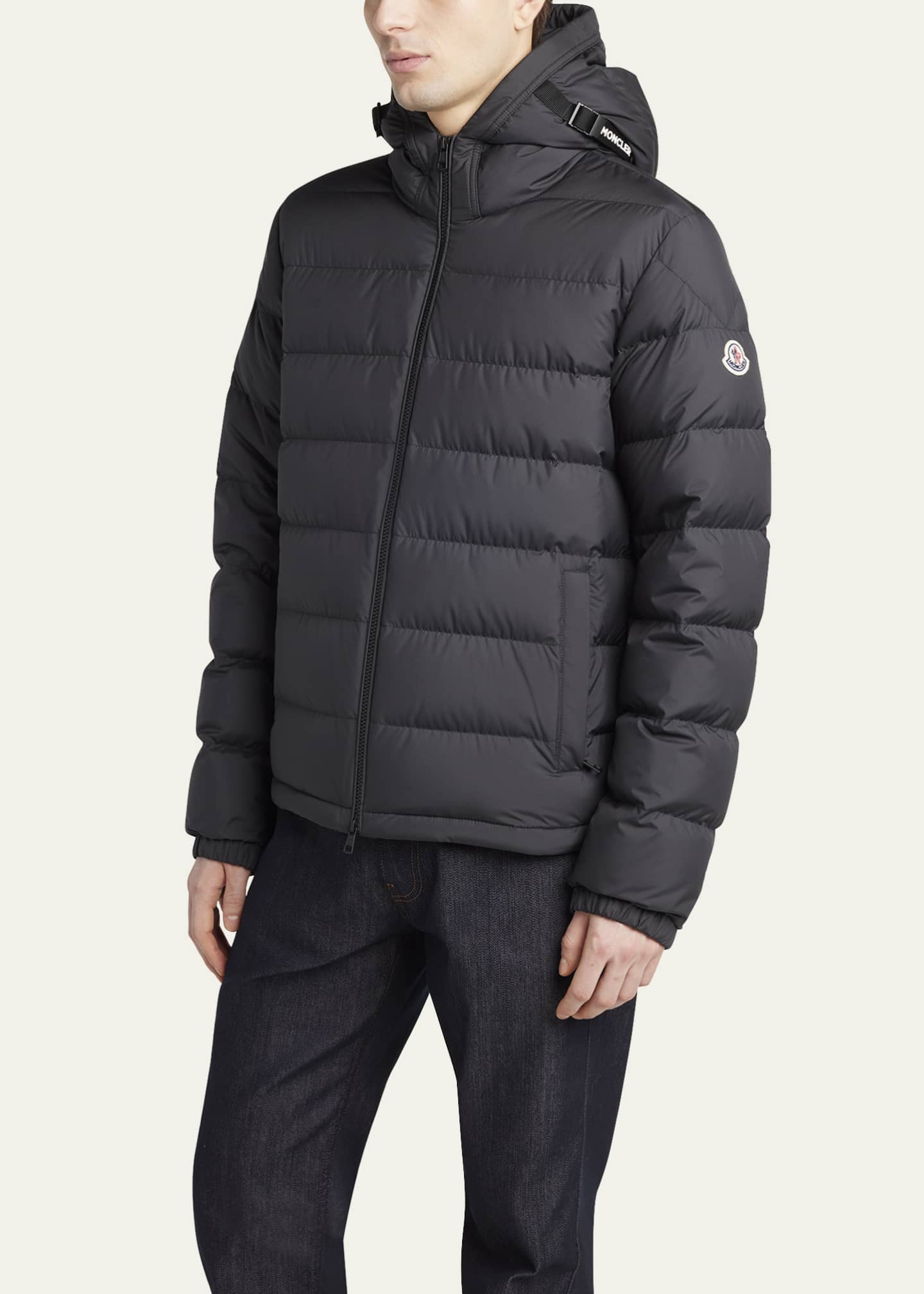 MONCLER　セール DORFMAN Moncler Men's Quilted Down Hooded Jacket - Bergdorf Goodman