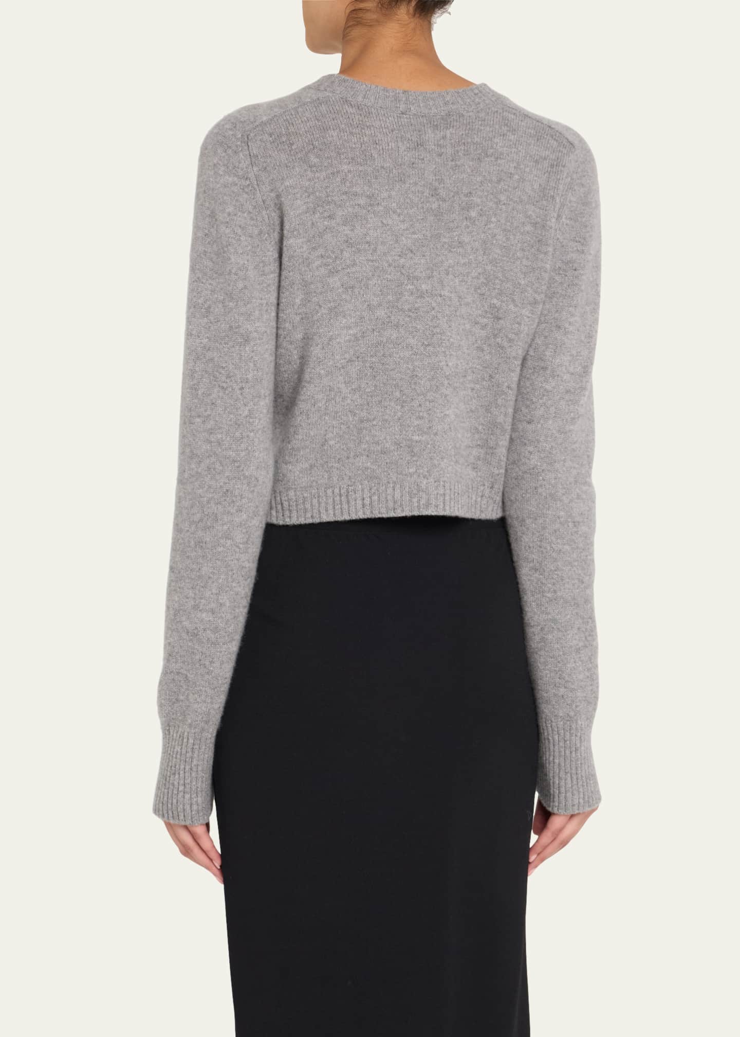 Loulou De Saison Zephir Cashmere Crop Cardigan Image 3 of 5