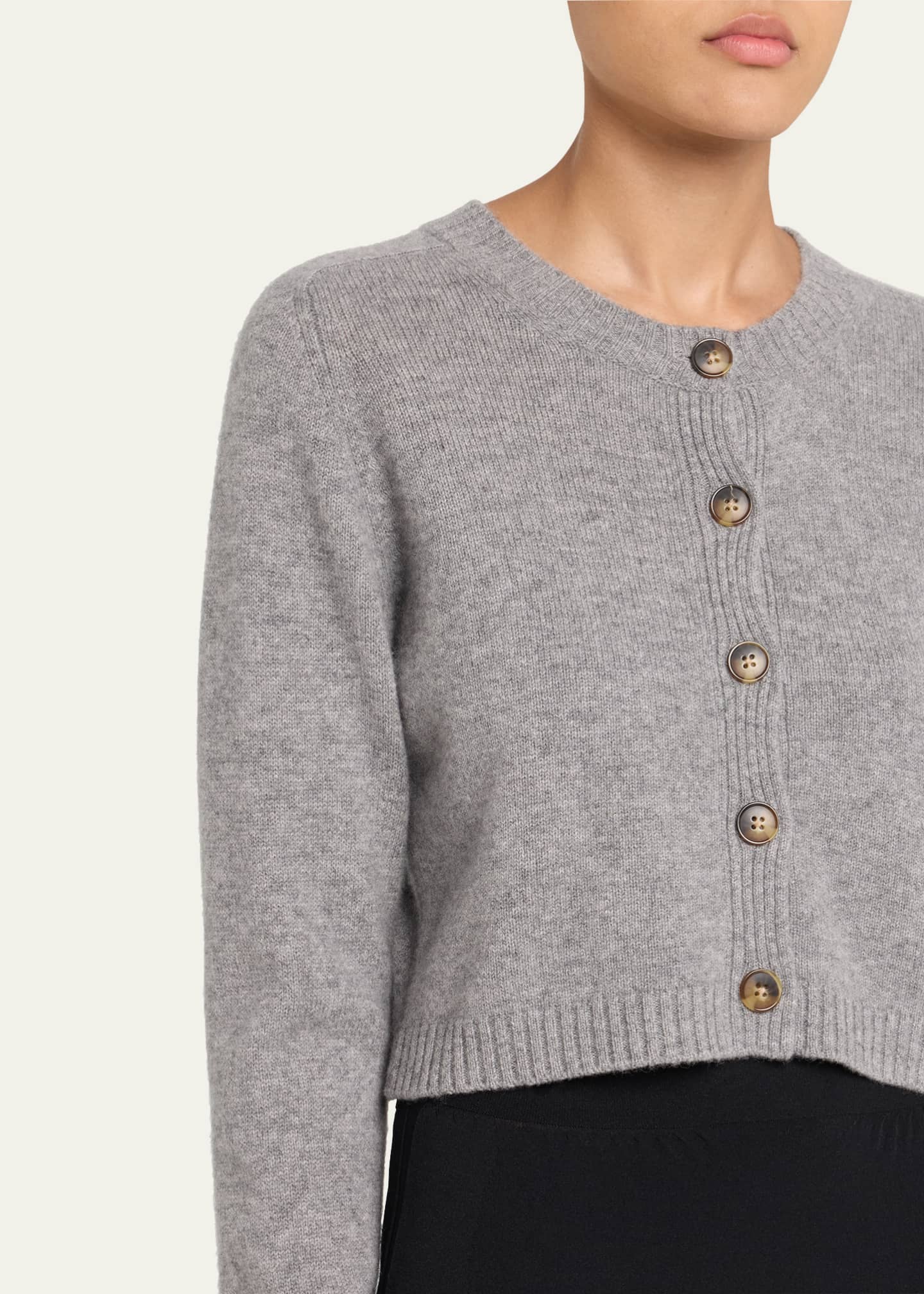 Loulou De Saison Zephir Cashmere Crop Cardigan Image 5 of 5