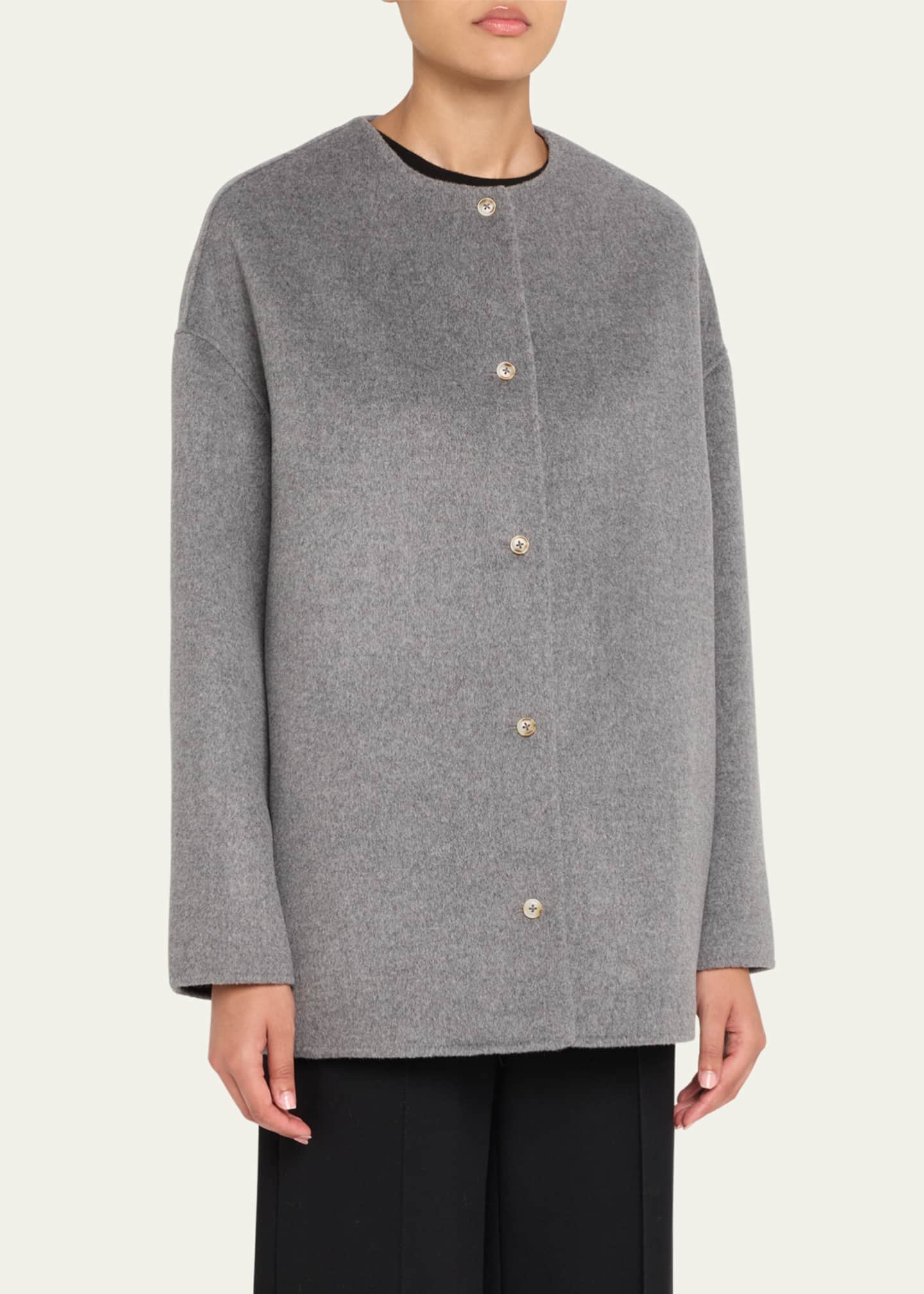 Dunne Single-Breasted Wool-Cashmere Coat