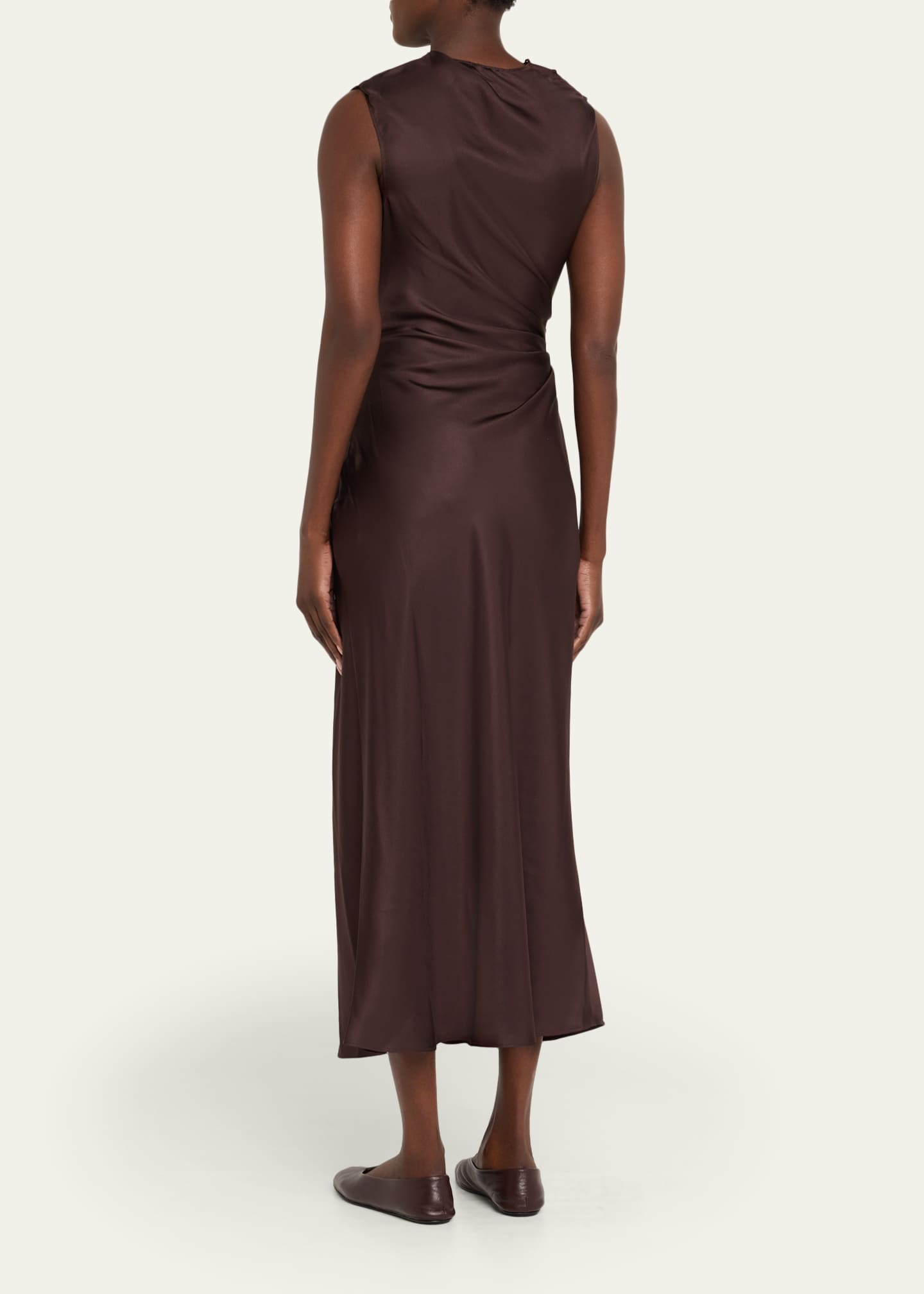 Loulou De Saison Roan Sleeveless Draped Maxi Dress Image 3 of 5