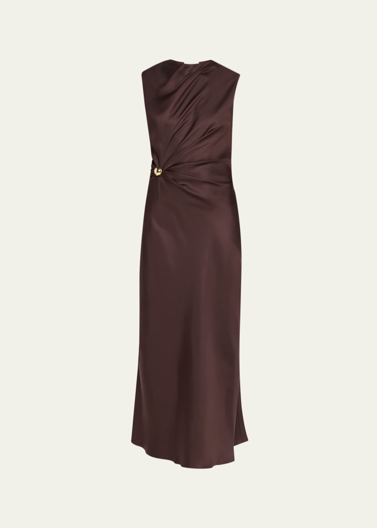 Loulou De Saison Roan Sleeveless Draped Maxi Dress Image 1 of 5