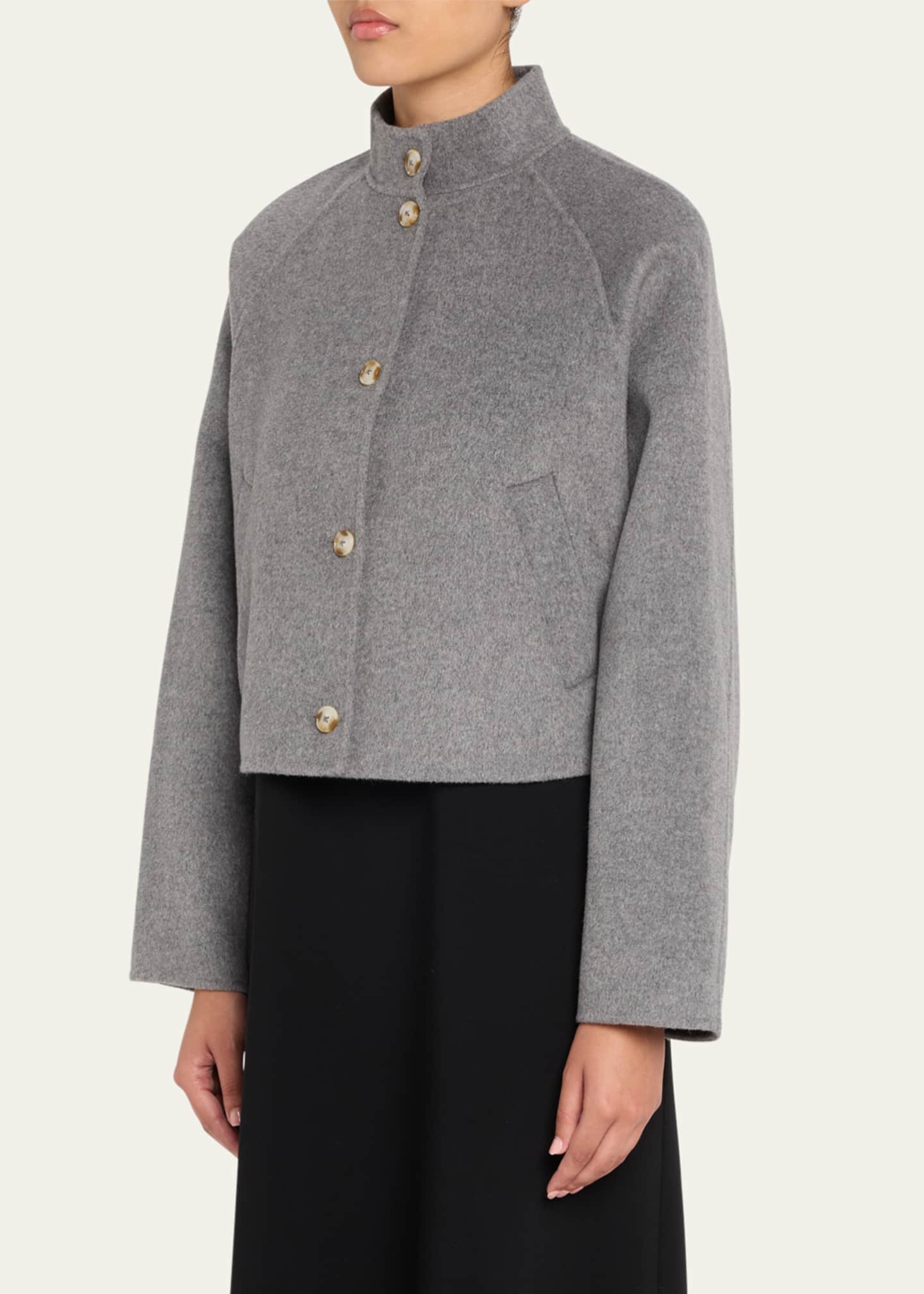 Nyma Wool-Cashmere Crop Jacket