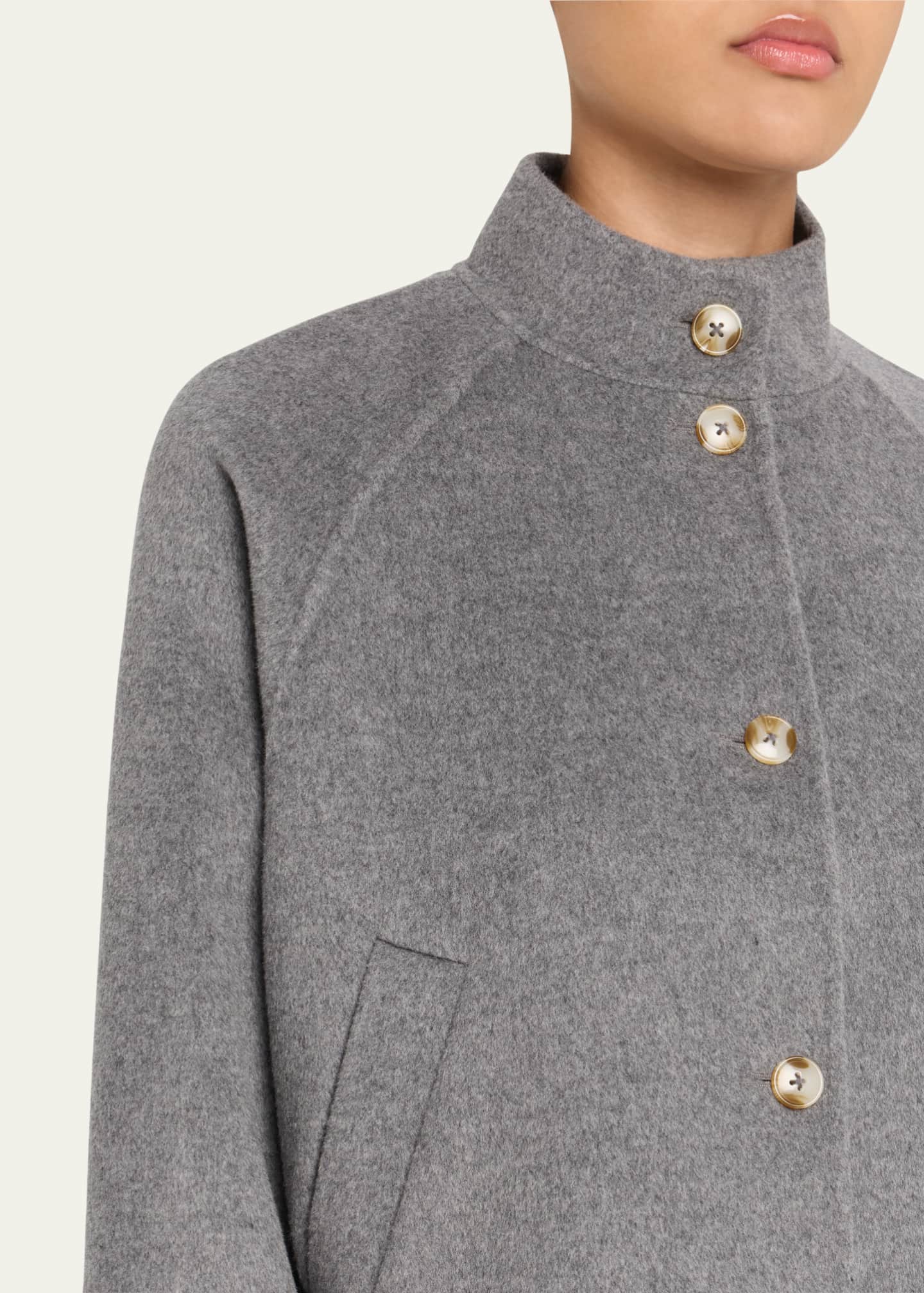 Nyma Wool-Cashmere Crop Jacket