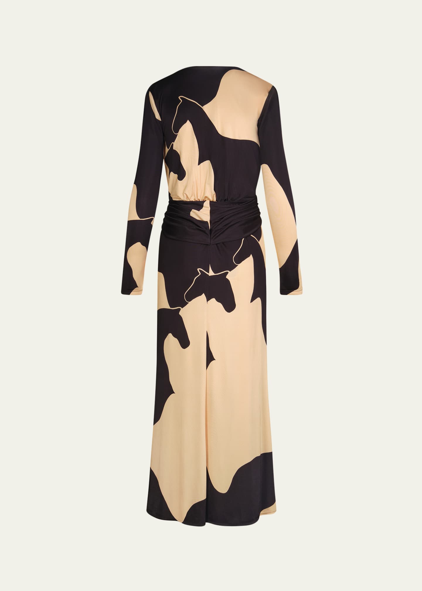 Johanna Ortiz Oasis Plunging Long-Sleeve Ankle Dress Image 2 of 2