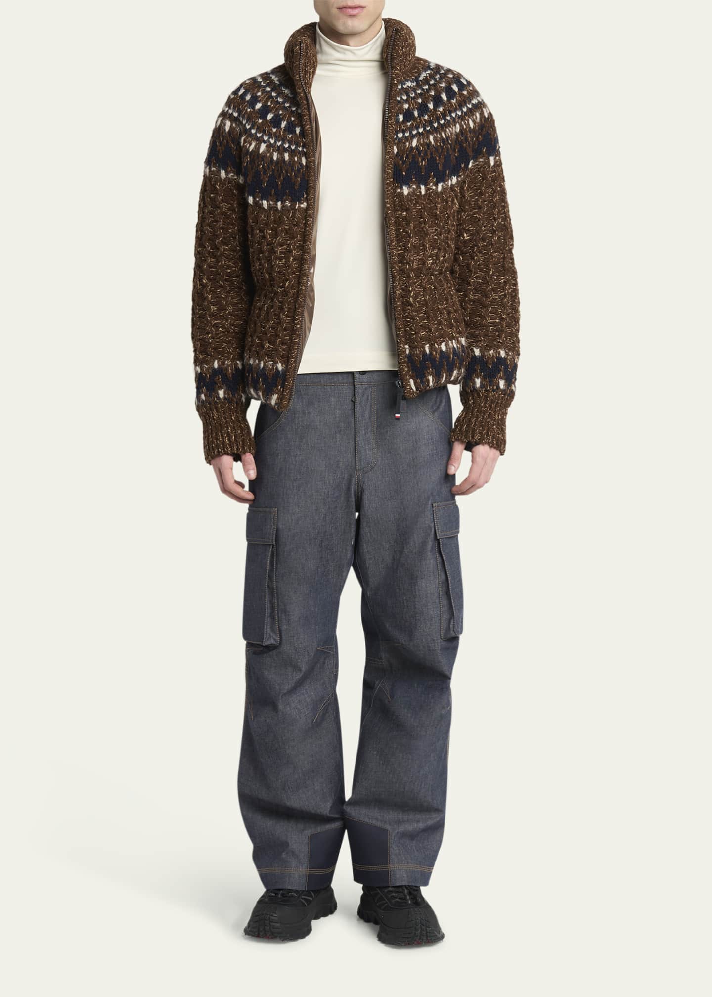 モンクレール　スキーセーター Moncler Grenoble Men's Polartec Base Layer Turtleneck - Bergdorf