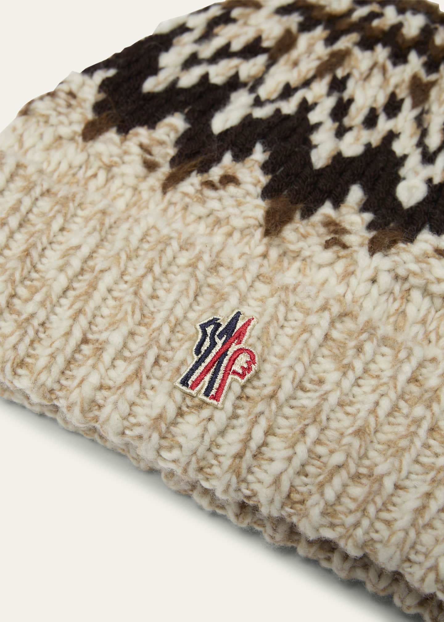 Men's Multi Fair Isle Chunky Knit Beanie Hat