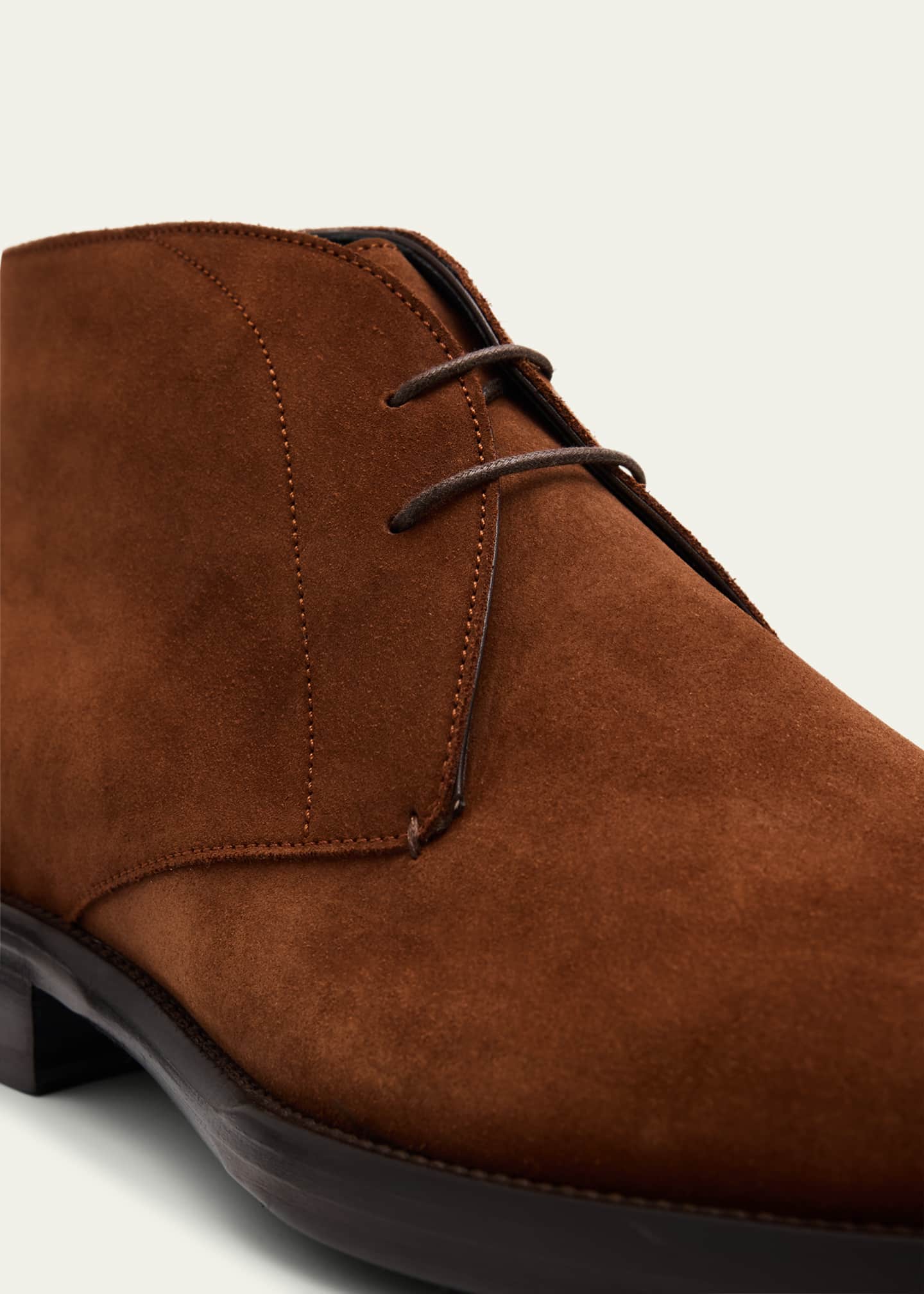 Brioni Men's Milano Suede Rubber-Sole Chukka Boots Image 5 of 6