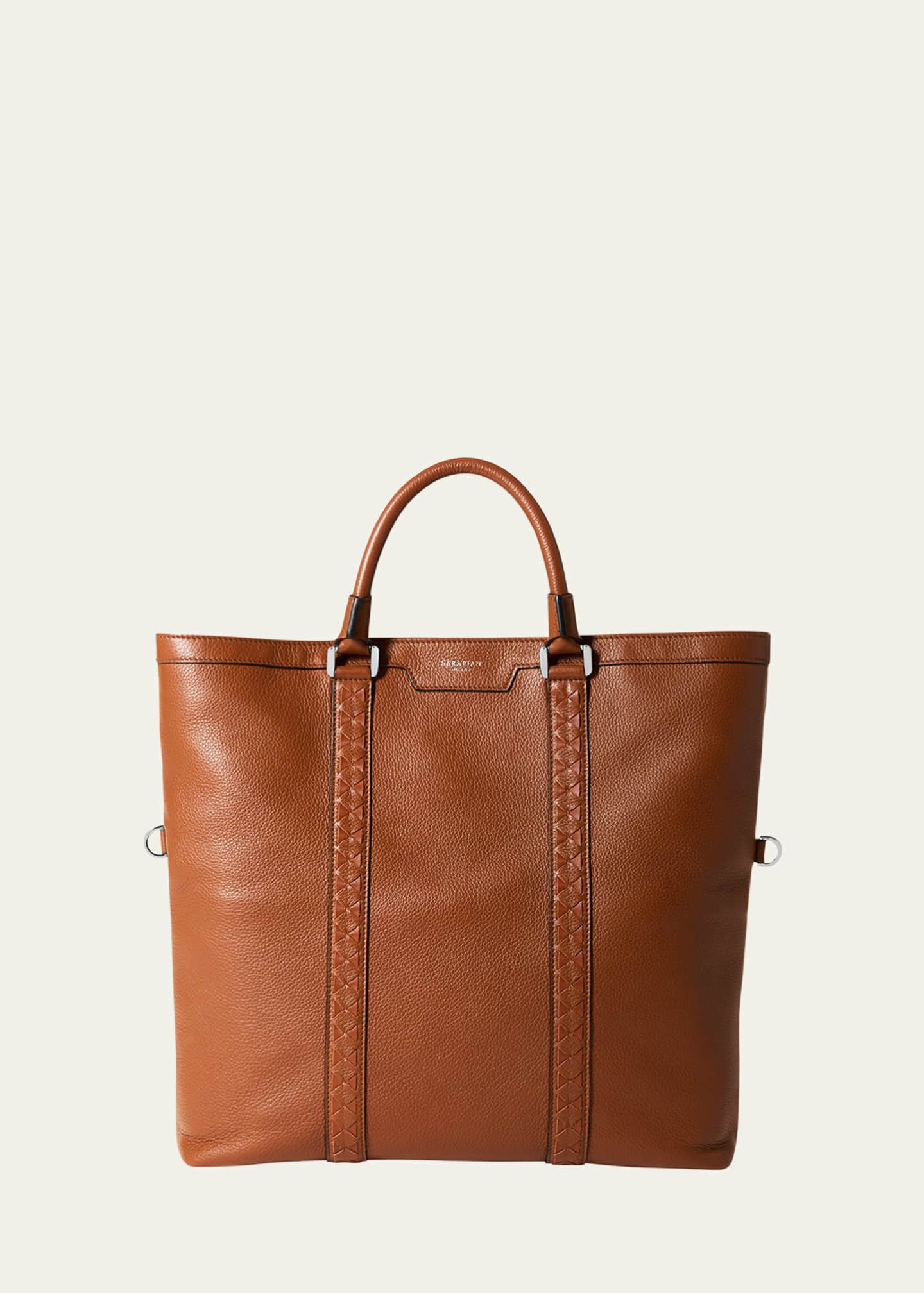 Serapian Men's Cachemire Mosaico Foldable Tote Bag Image 1 of 3