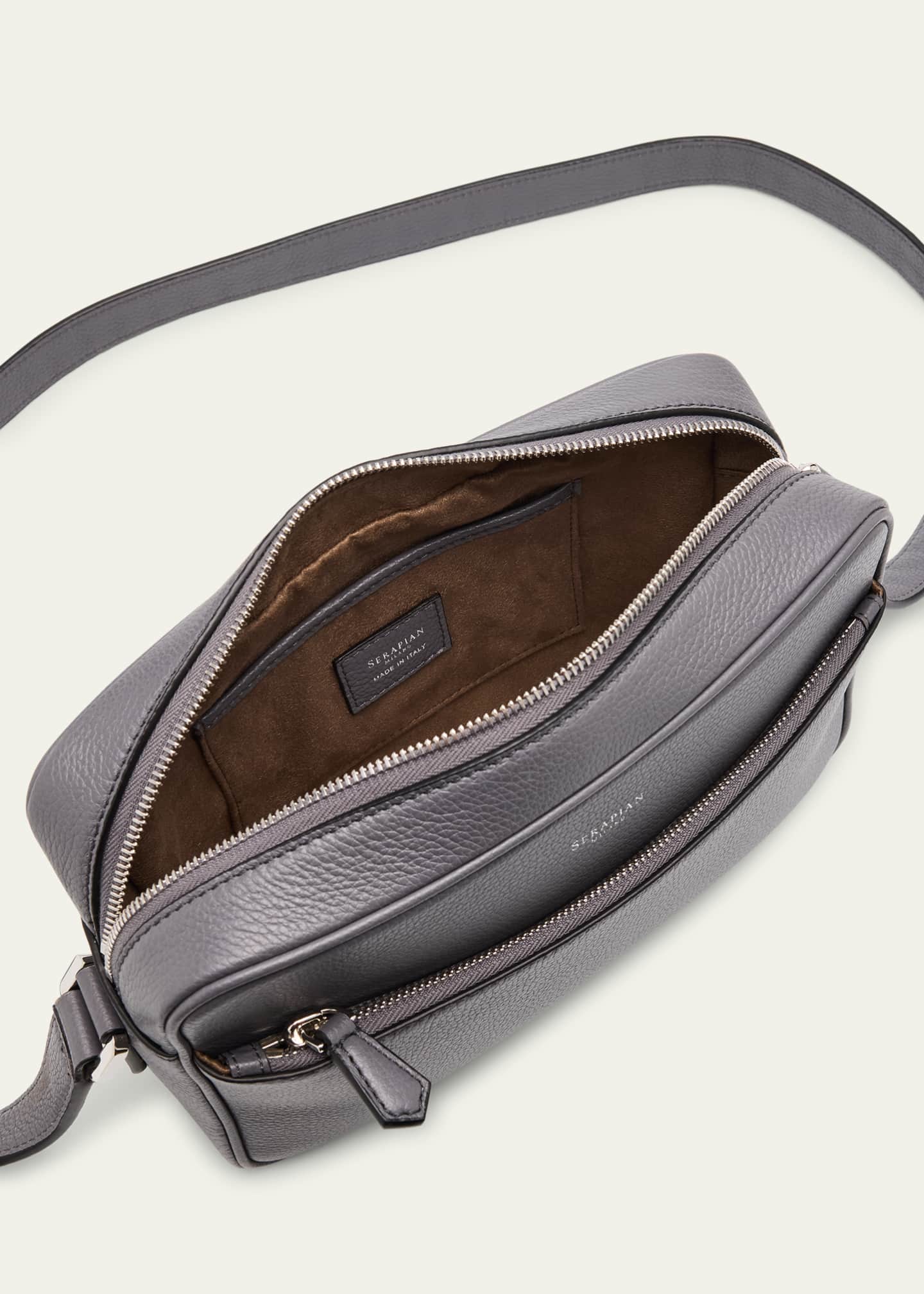 Serapian Men's East/West Cachemire Mosaico Crossbody Bag Image 4 of 6