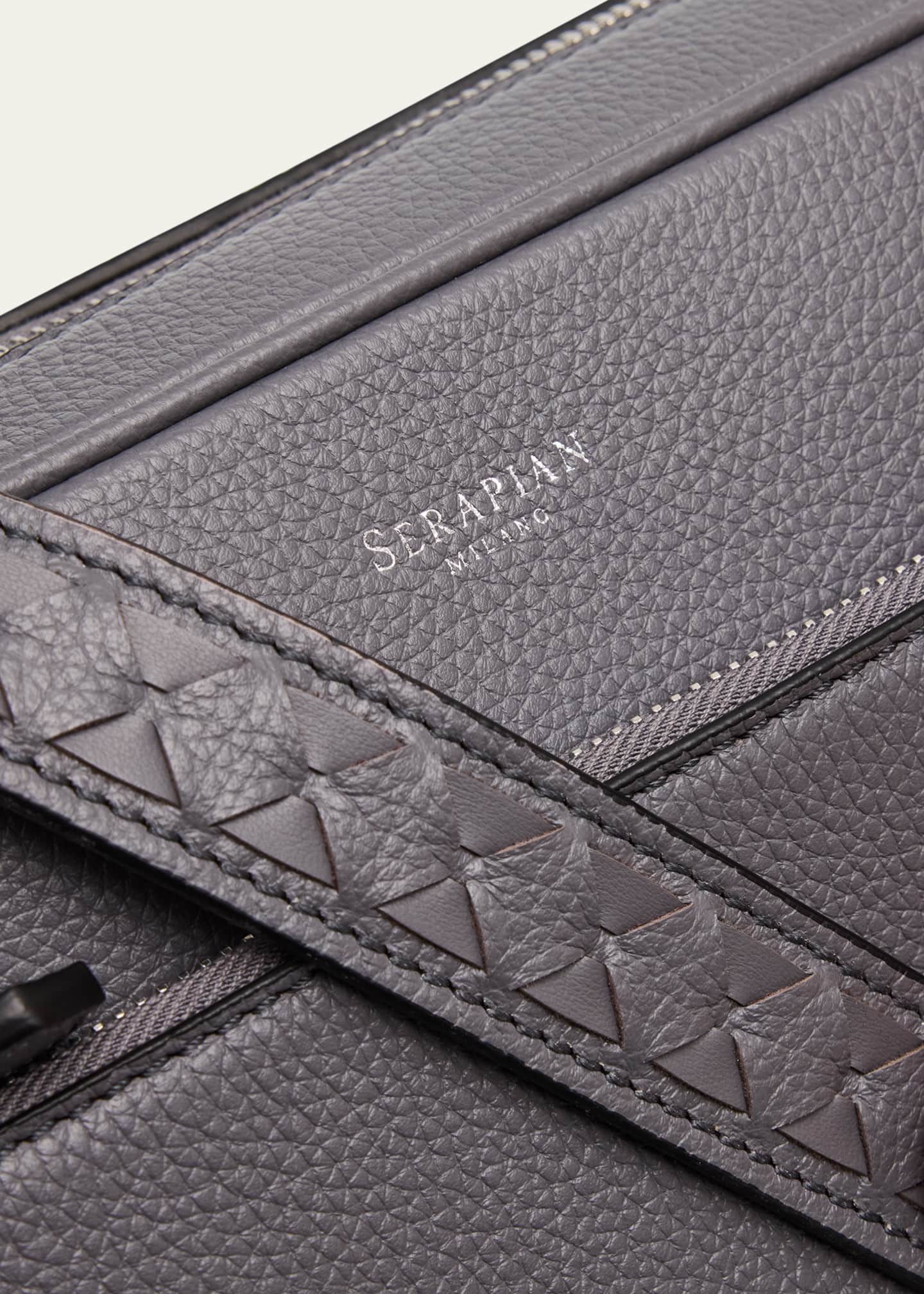 Serapian Men's East/West Cachemire Mosaico Crossbody Bag Image 6 of 6