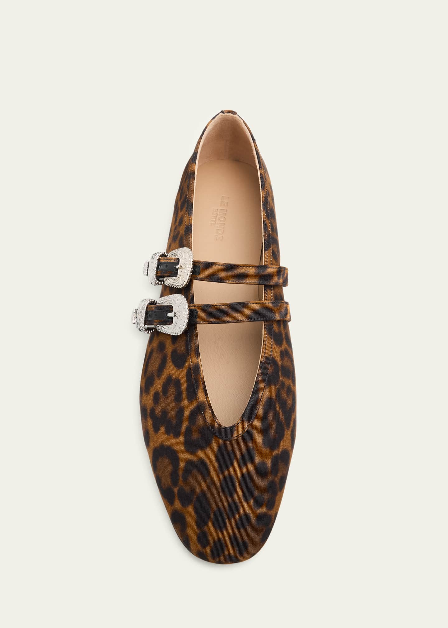 Le Monde Beryl Claudia Leopard Mary Jane Ballerina Flats