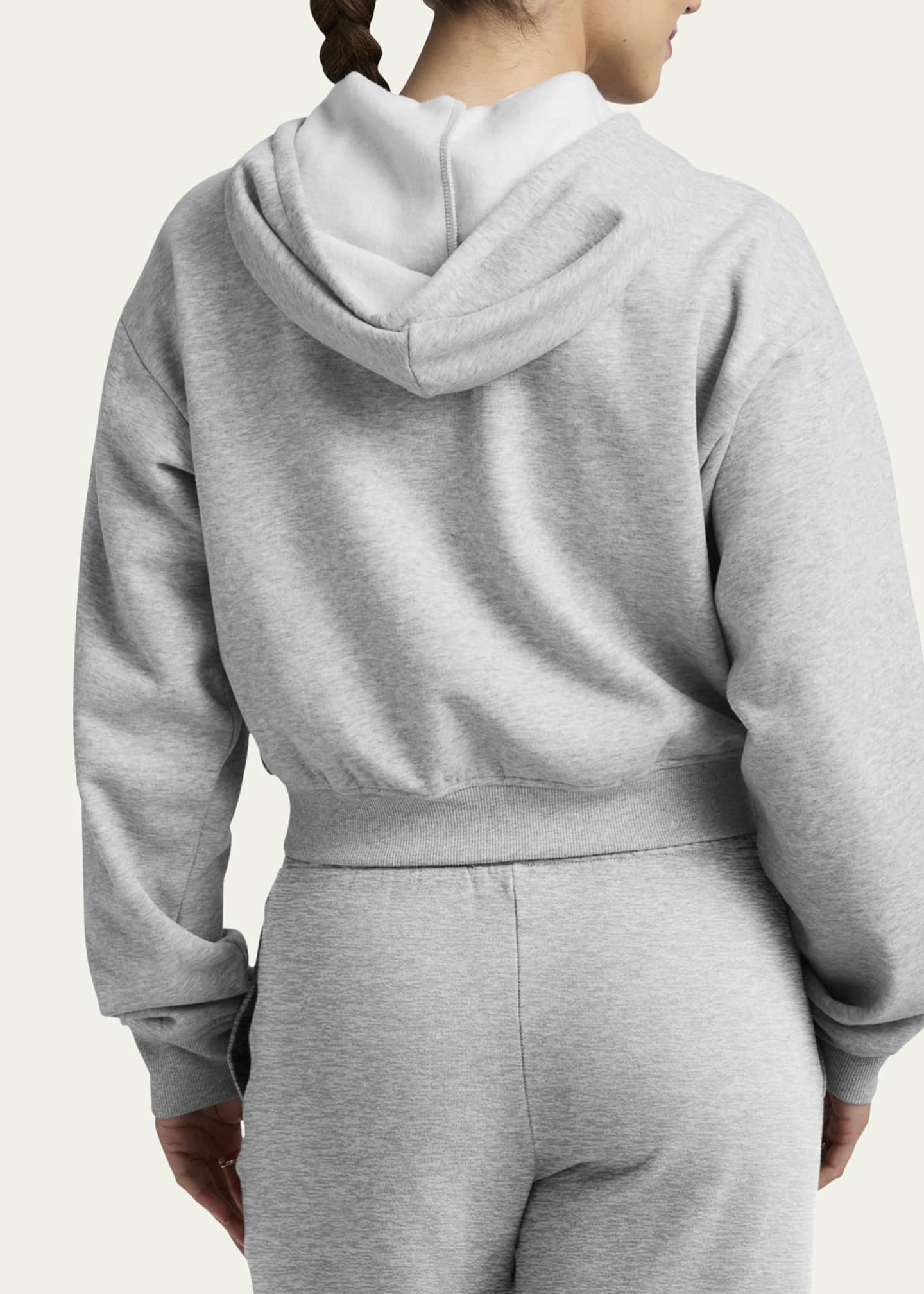 Beyond Yoga LuxeFleece Fresh Zip-Up Cropped Hoodie Image 3 of 5