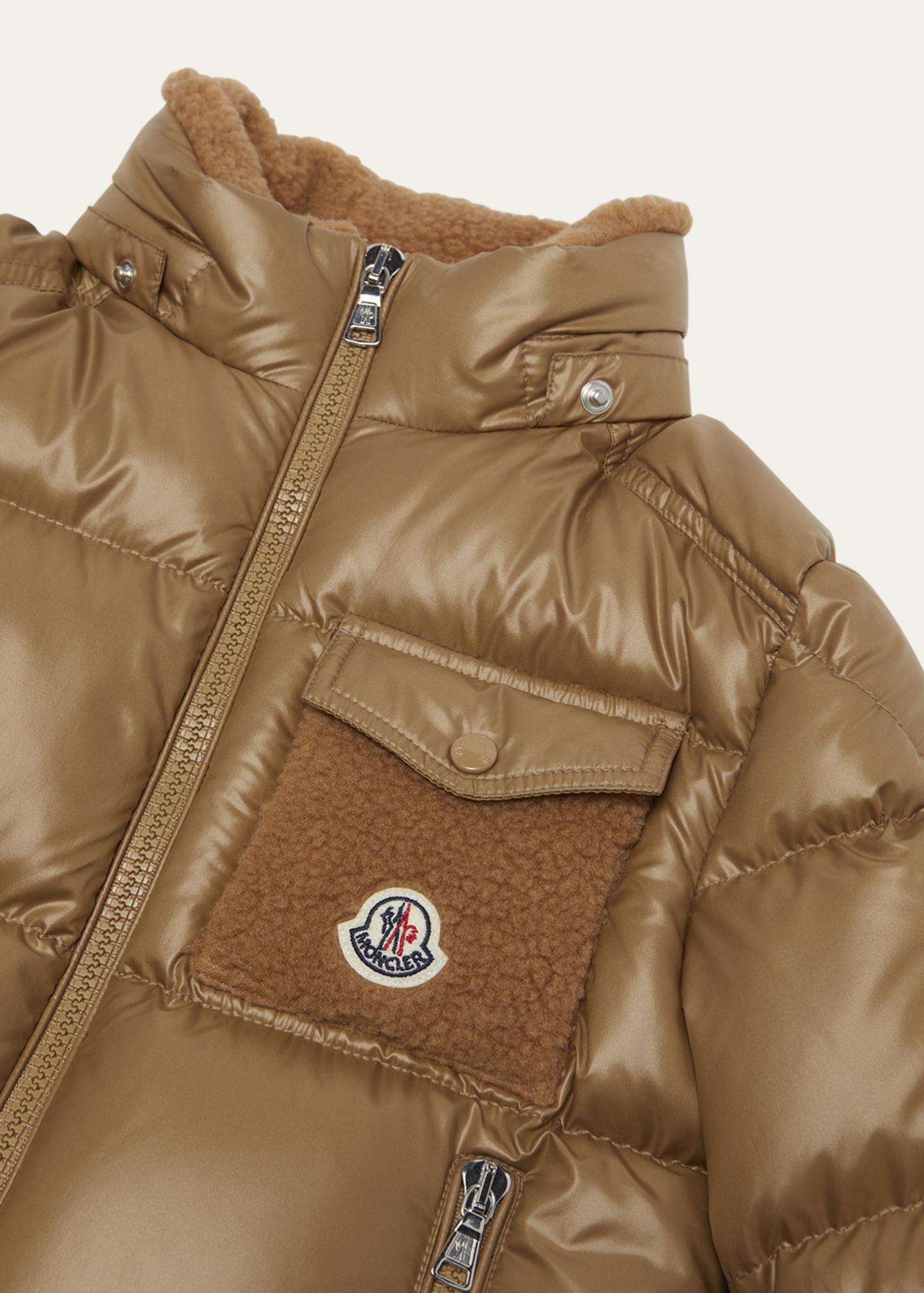 Moncler Boy's Yule Hooded Down Jacket, Size 12-14 - Bergdorf Goodman
