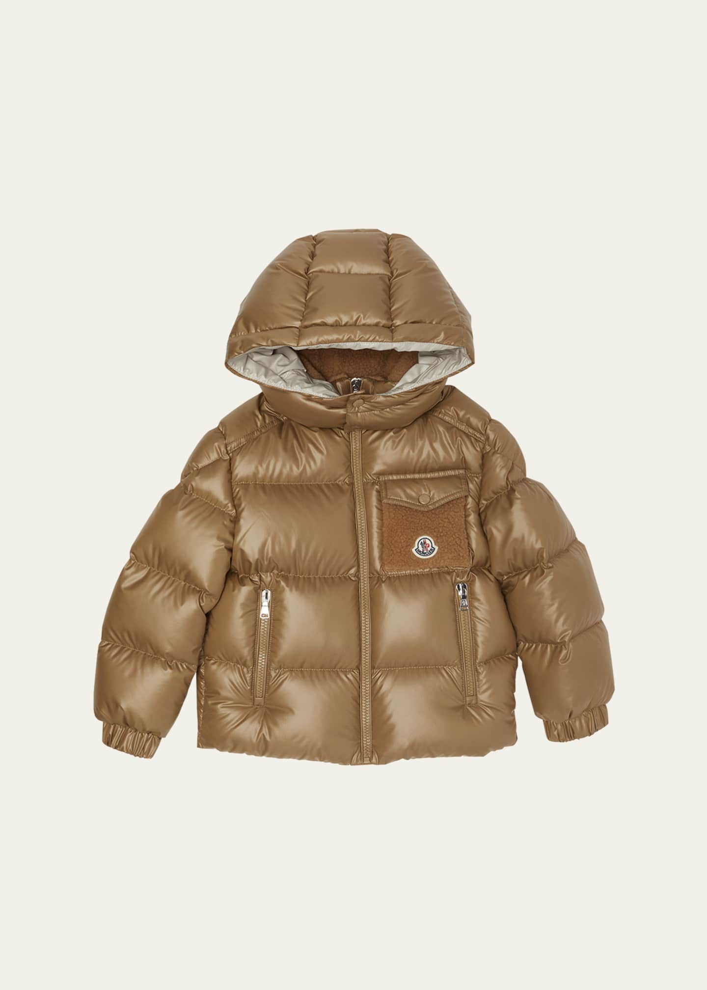 Moncler Boy's Yule Hooded Down Jacket, Size 8-10 - Bergdorf Goodman