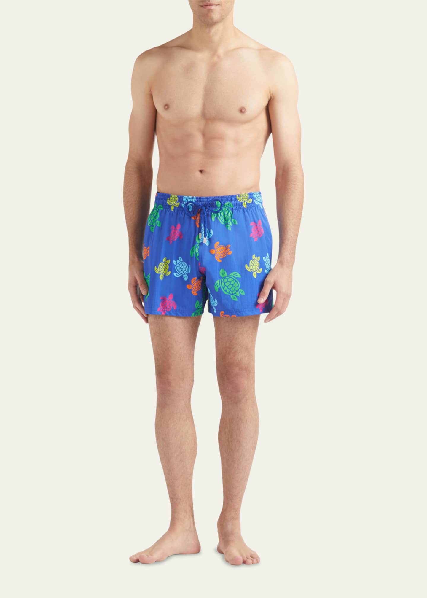 Vilebrequin Men Stretch Multicolor Turtle Swim Trunks Image 2 of 3