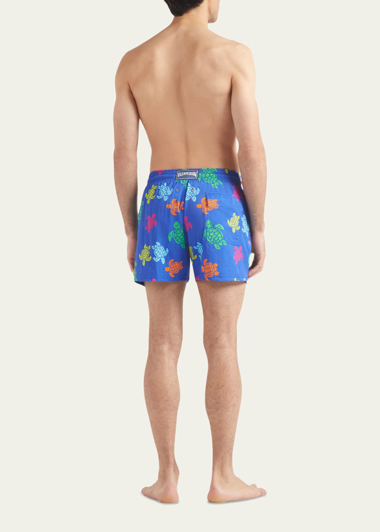 Vilebrequin Men Stretch Multicolor Turtle Swim Trunks Image 3 of 3