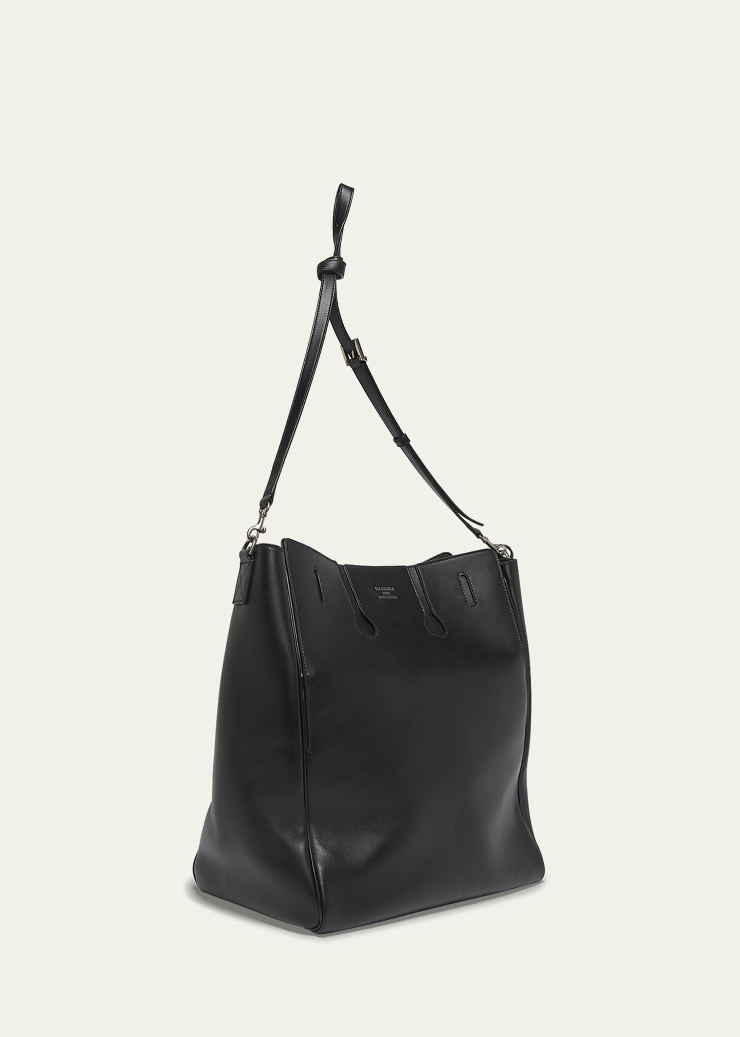 Balenciaga Men's Bel Air Leather Hobo Messenger Bag