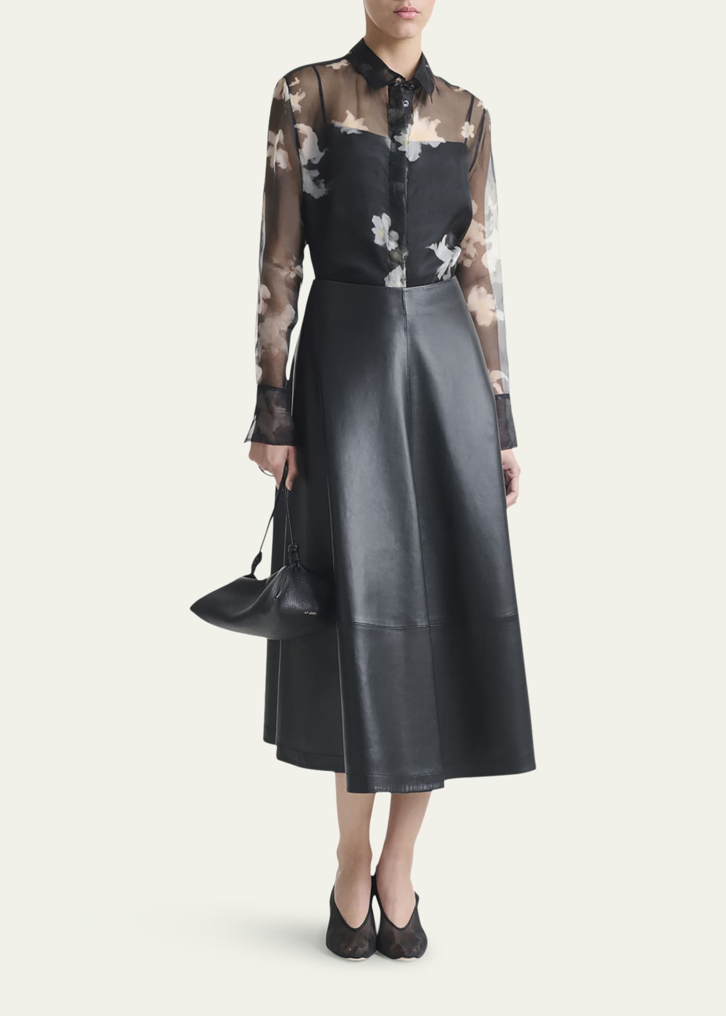 Altuzarra Chika Floral Silk Button-Down Top Image 2 of 5