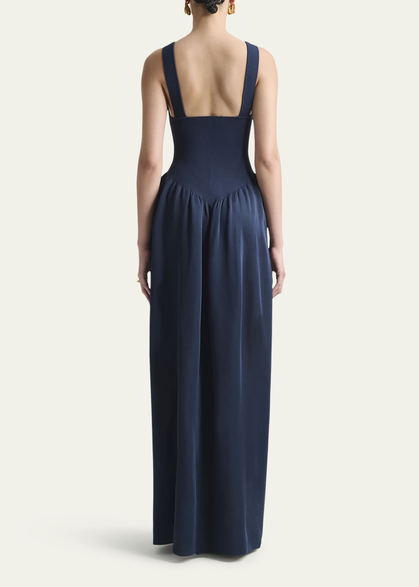 Altuzarra Lollie Plunging Drop-Waist Maxi Dress Image 3 of 5