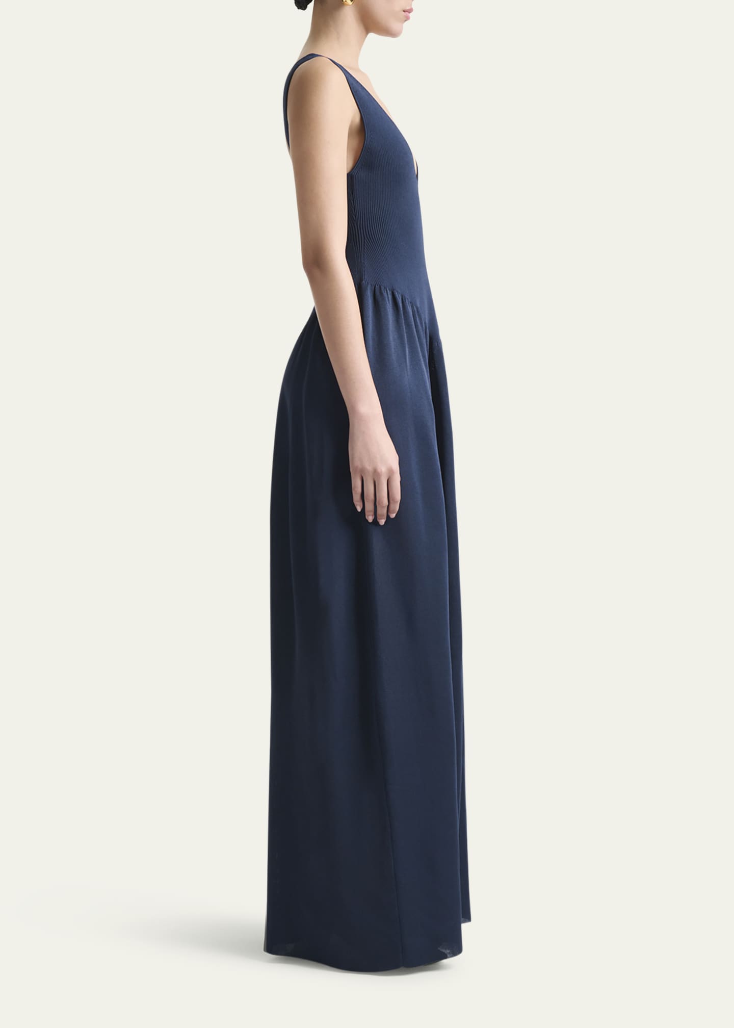Altuzarra Lollie Plunging Drop-Waist Maxi Dress Image 4 of 5