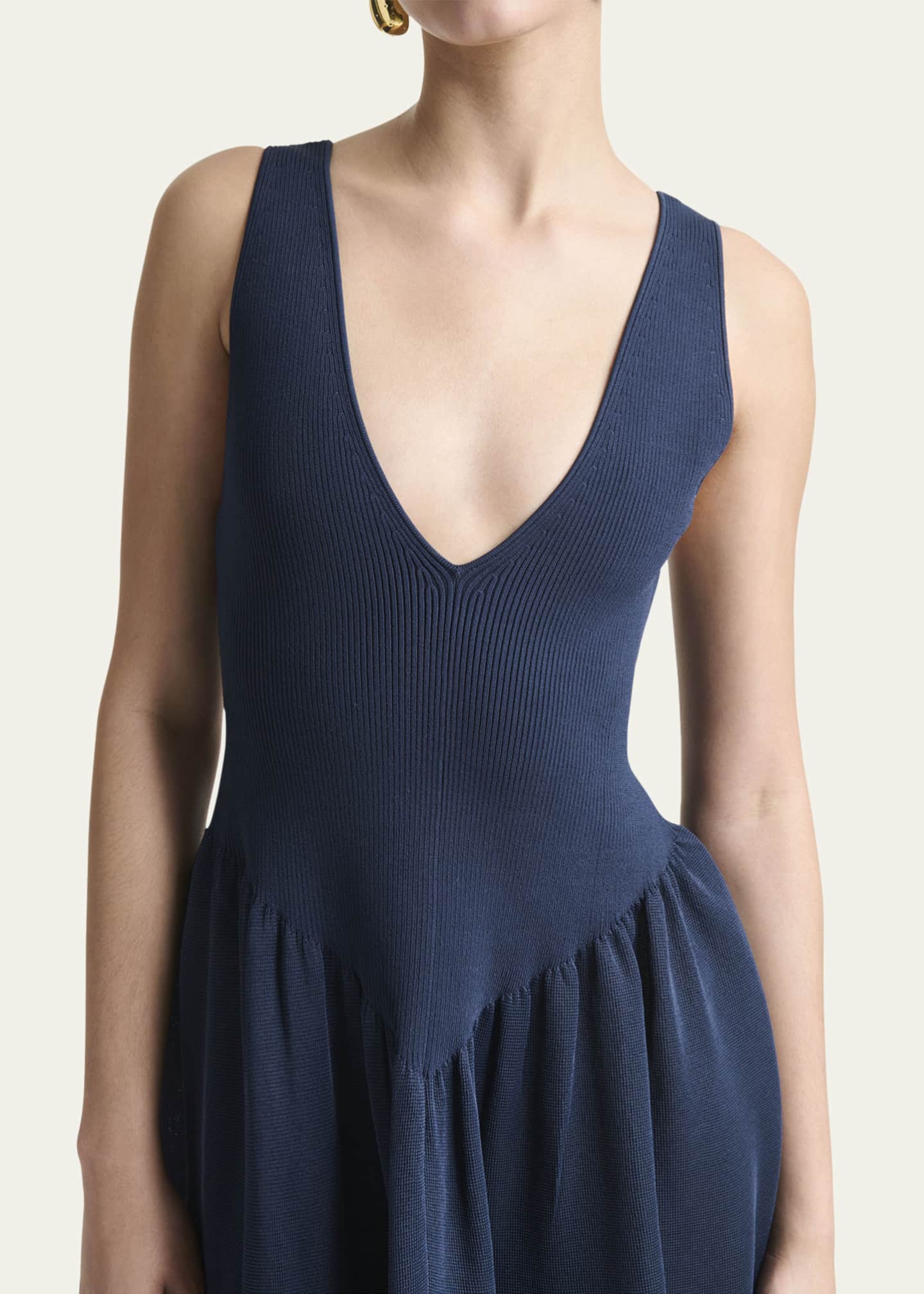Altuzarra Lollie Plunging Drop-Waist Maxi Dress Image 5 of 5