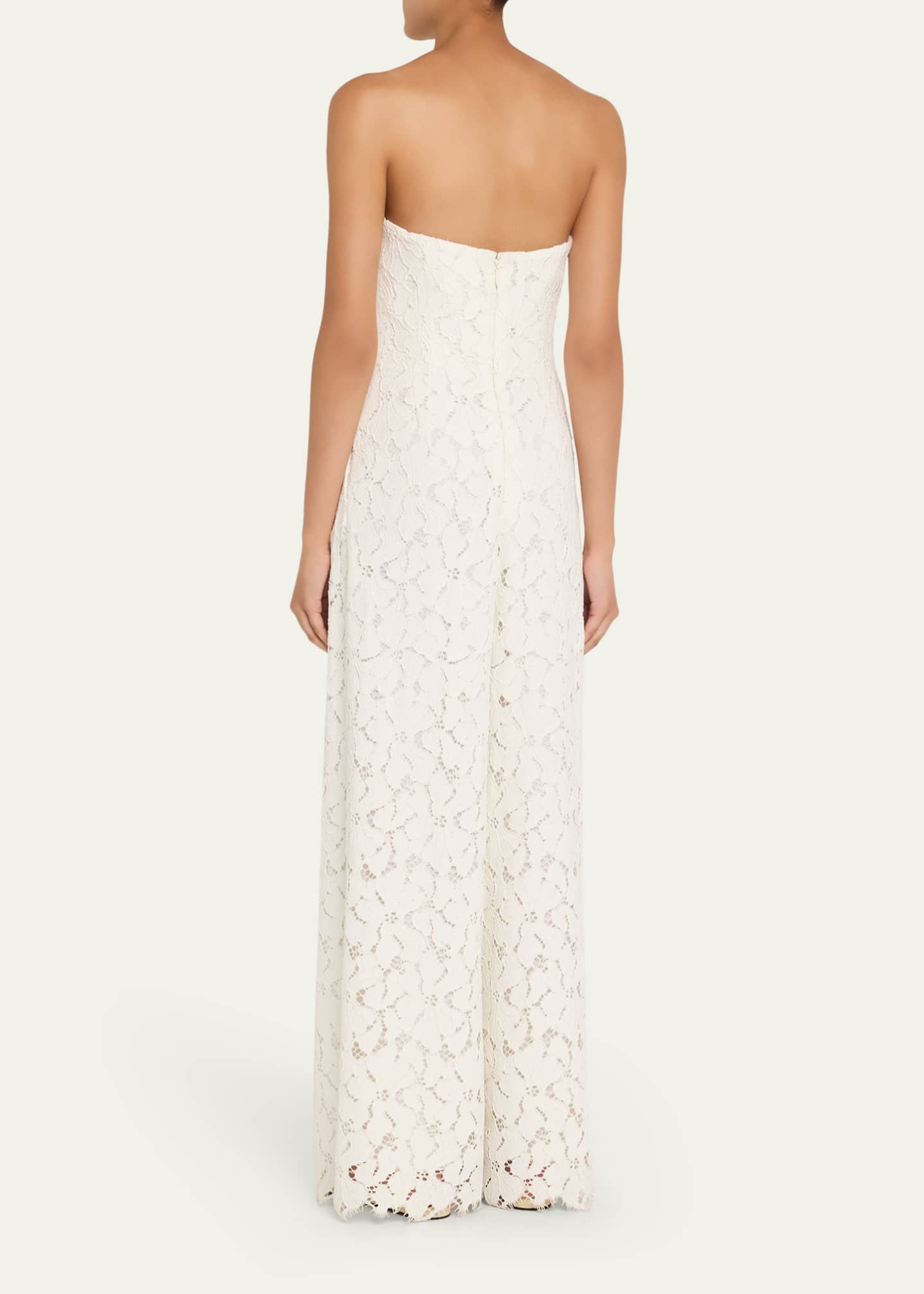 SIMKHAI Rebecca Strapless Lace Jumpsuit Image 3 of 5