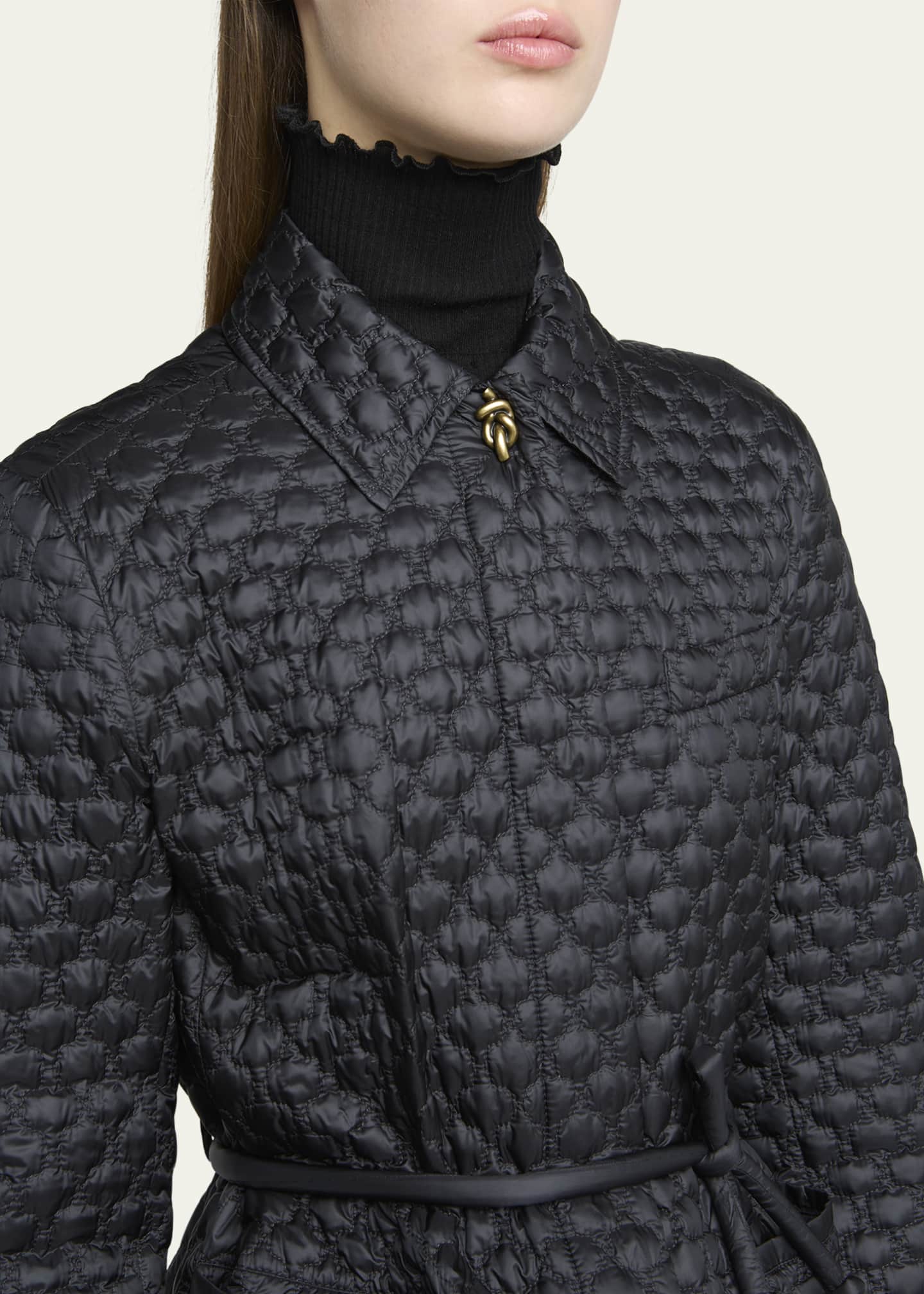 Moncler Raissac Geometric-Quilted Long Down Jacket ★関税込 Moncler Raissac Quilted Long Down Coat - Bergdorf Goodman