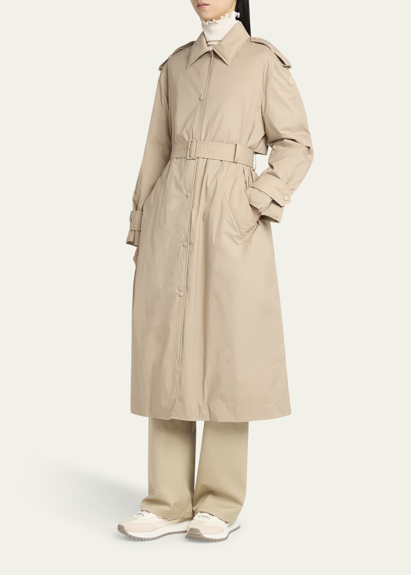 Moncler Yevre Trench Coat Image 4 of 5