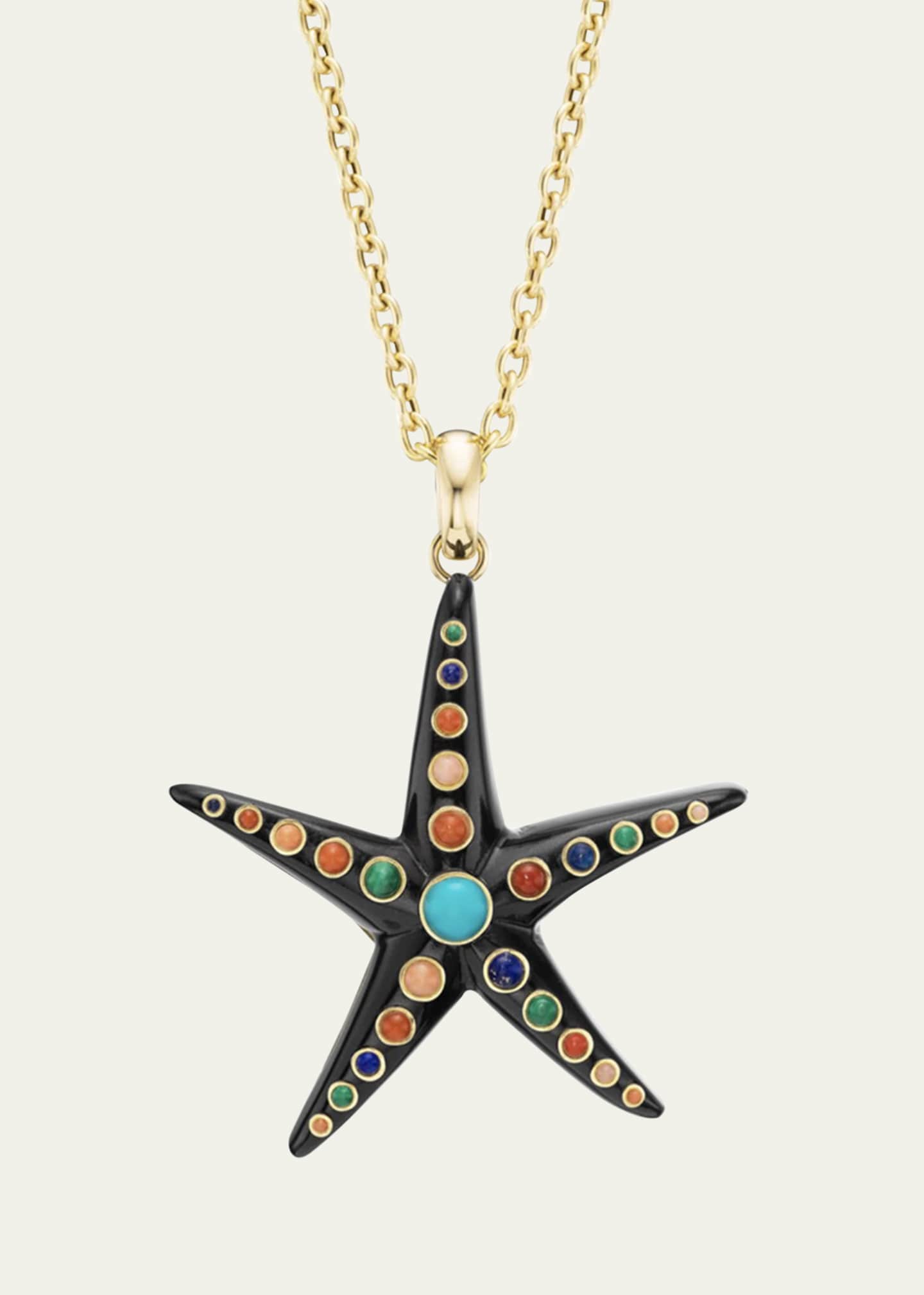 Grace Winfrey 18K Large Starfish Pendant Necklace, 18"L