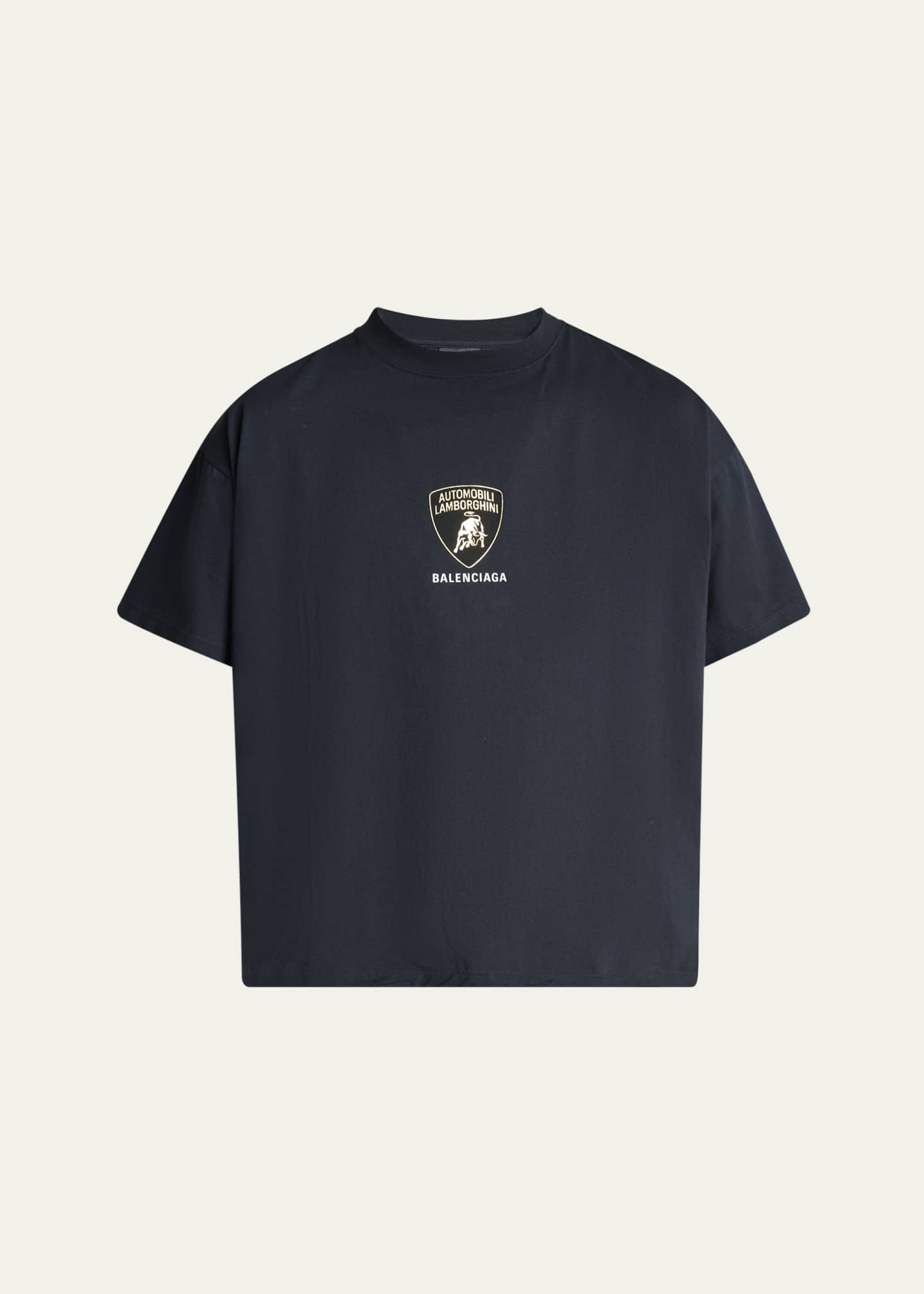 注目ブランド Balenciaga Men's Balenciaga x Automobili Lamborghini Printed Tシャツ+カットソー(半袖+袖なし)