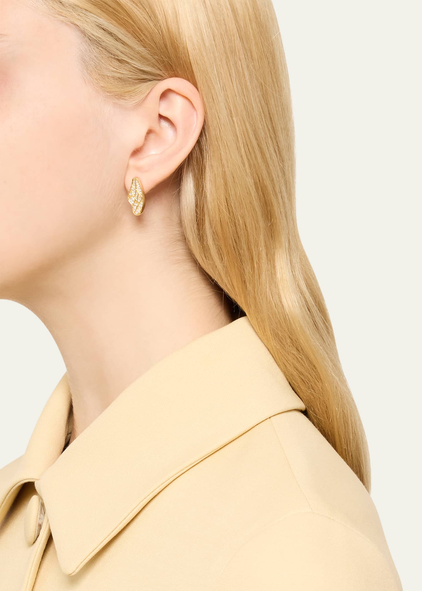 Grace Winfrey 18K Honey Bee Wing Stud Earrings Image 2 of 4