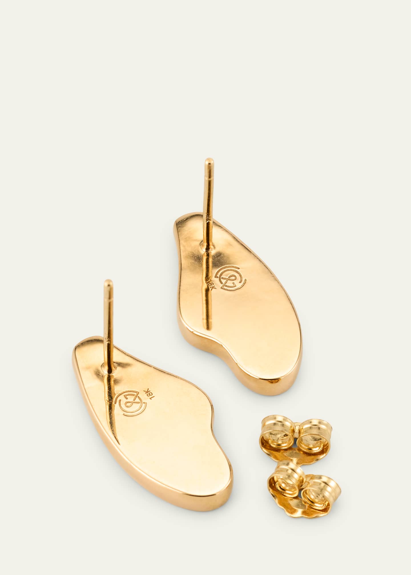 Grace Winfrey 18K Honey Bee Wing Stud Earrings Image 4 of 4