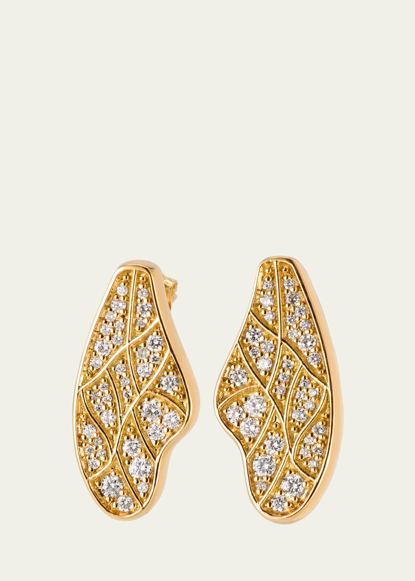 Grace Winfrey 18K Honey Bee Wing Stud Earrings Image 1 of 4