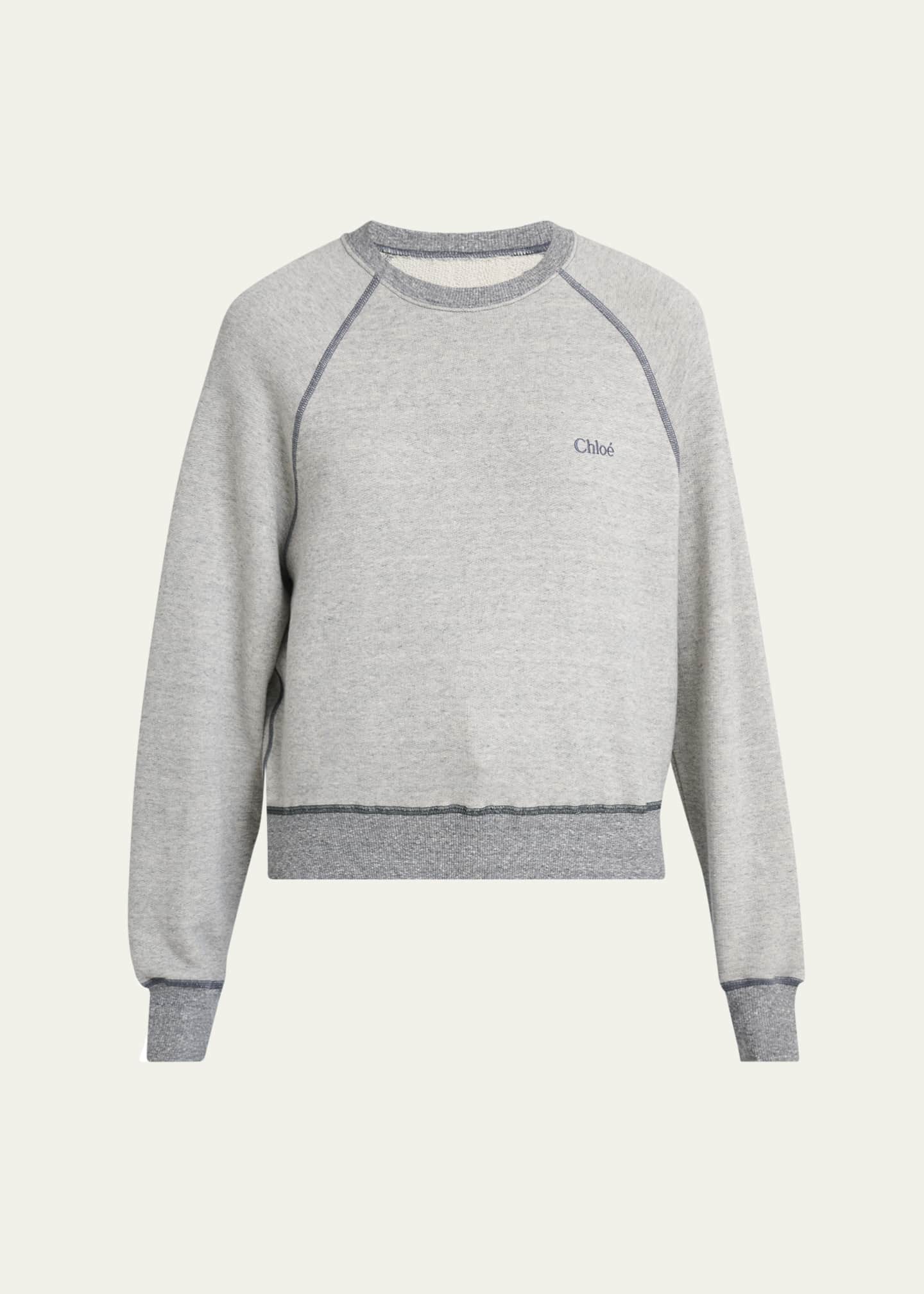 Chloe Chine Cotton Fleece Sweatshirt - Bergdorf Goodman