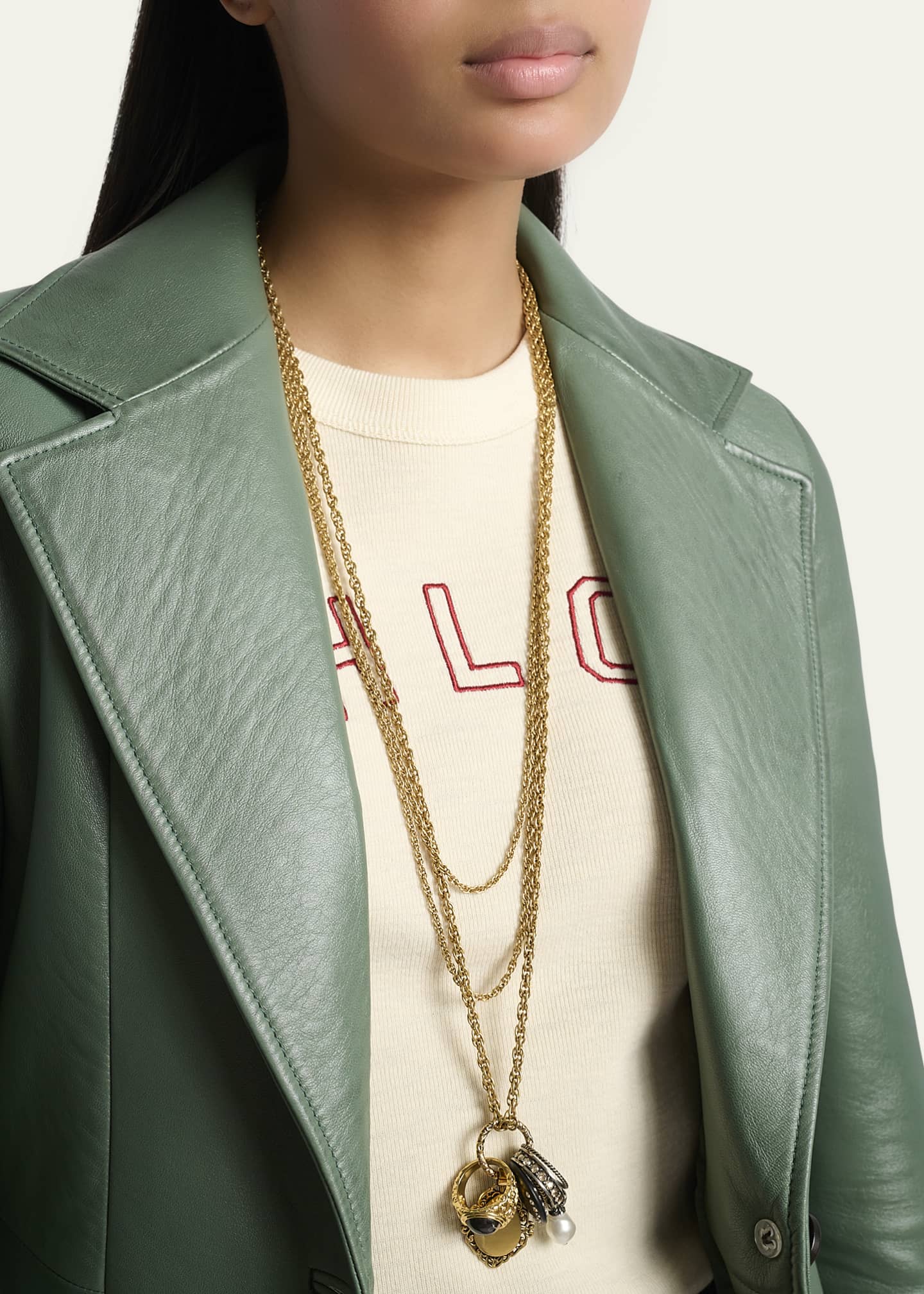 Chloe Slouch Leather Belted Single-Breasted Jacket Image 5 of 5