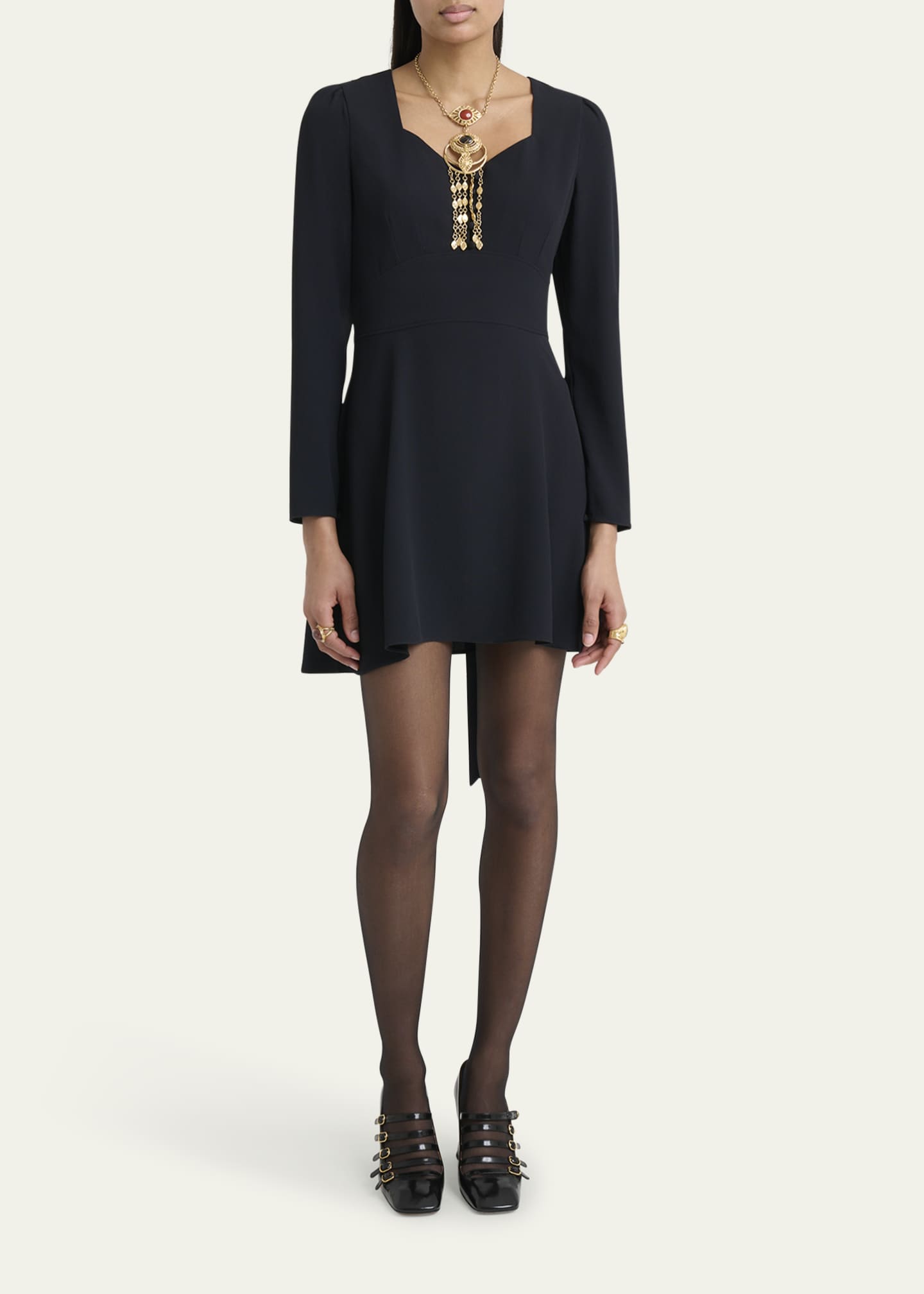 white christmas dresses Chloe Cold Shoulder Mini Dress Blue / Small main image 1